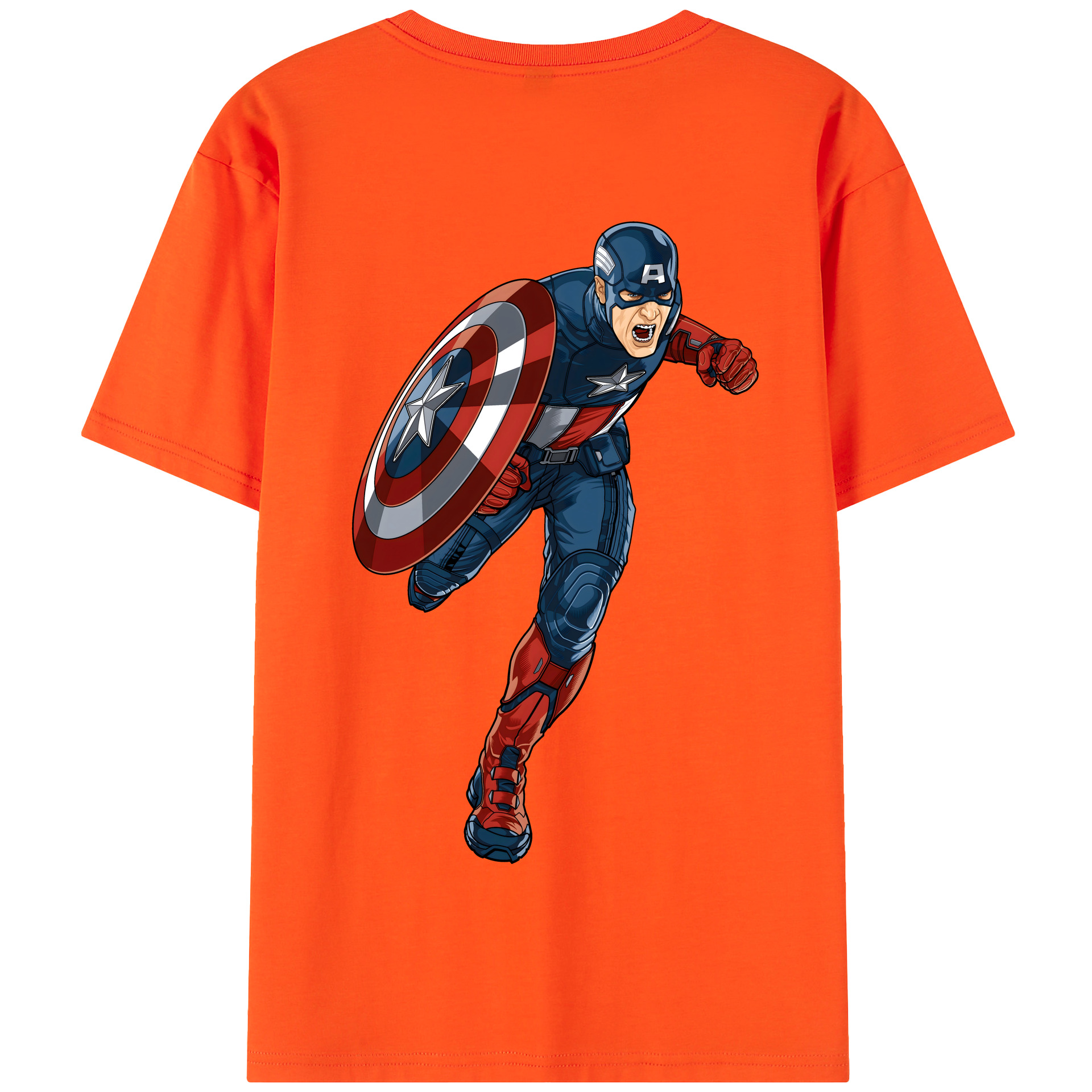 （画像用） アベンジャーズ The Avengers 綿100％半袖Tシャツ（背面プリント）