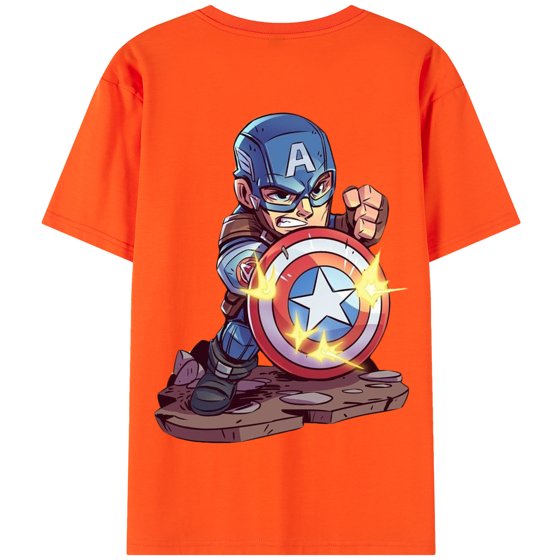 （画像用） アベンジャーズ The Avengers 綿100％半袖Tシャツ（背面プリント）