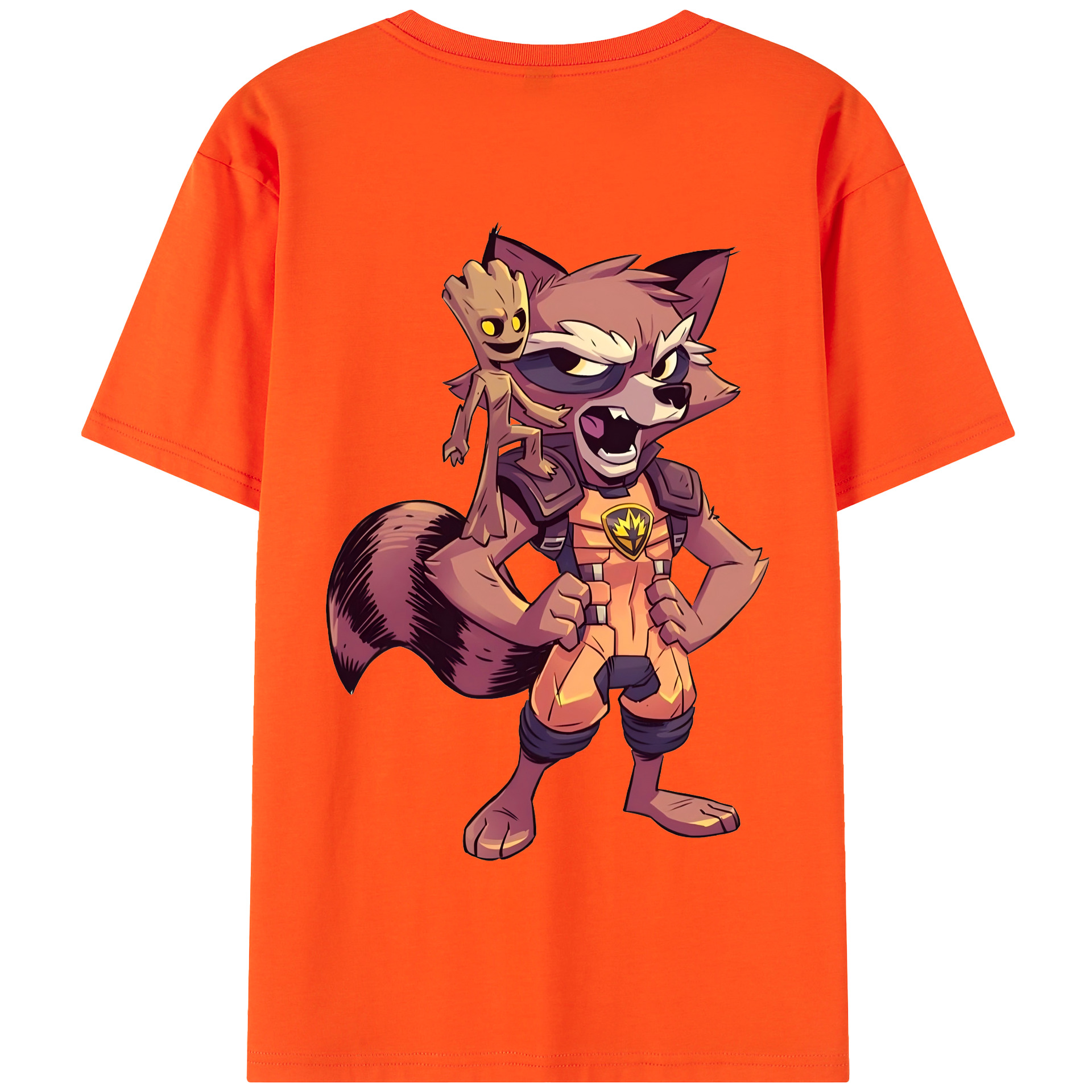 （画像用） アベンジャーズ The Avengers 綿100％半袖Tシャツ（背面プリント）