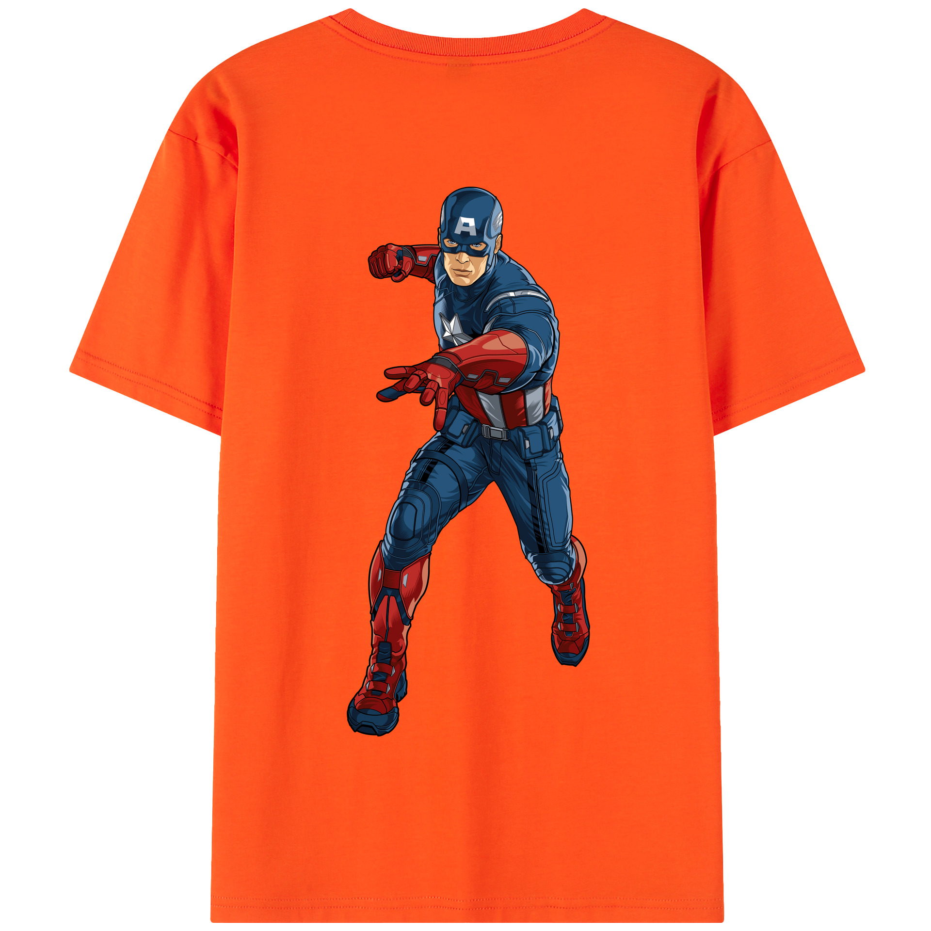 （画像用） アベンジャーズ The Avengers 綿100％半袖Tシャツ（背面プリント）