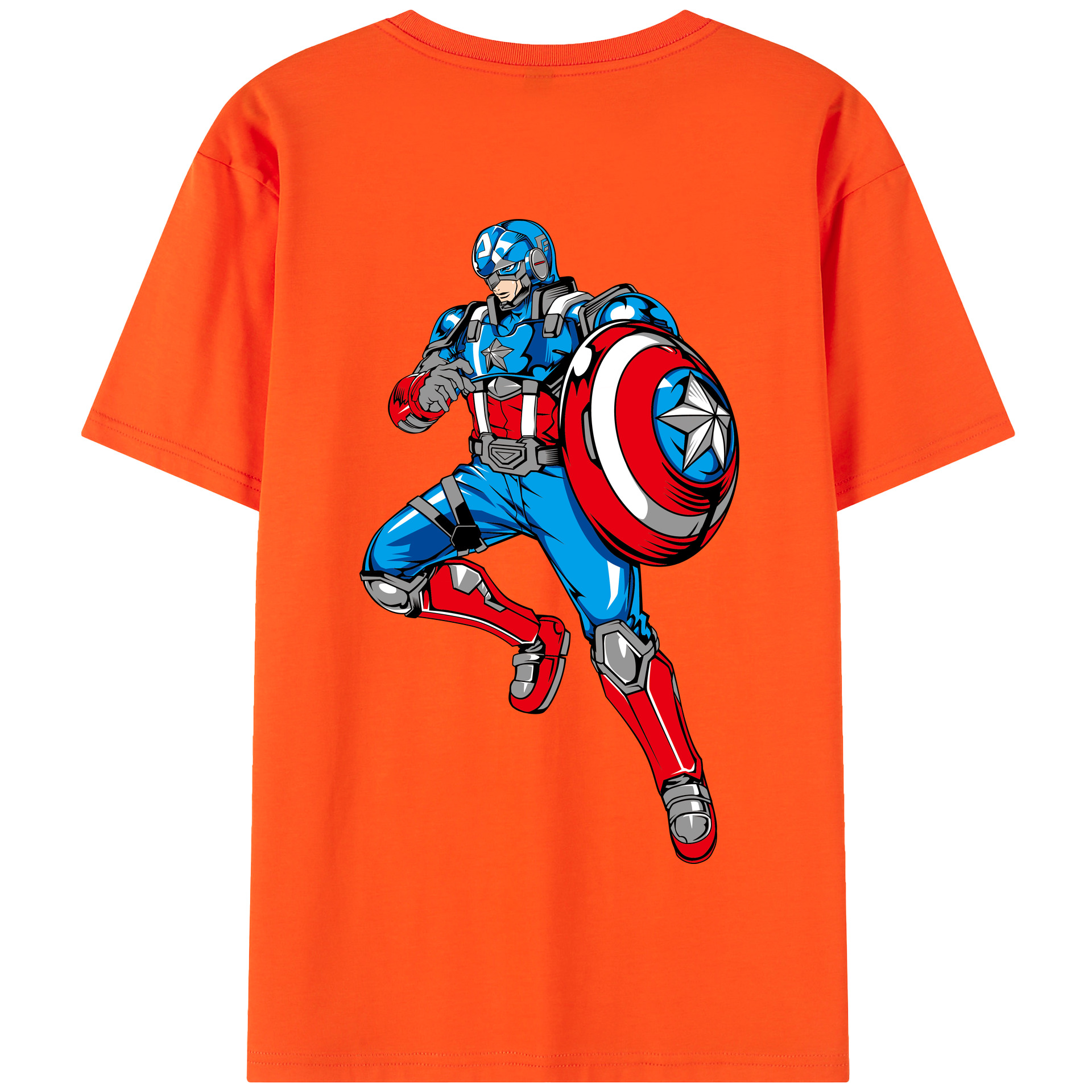 （画像用） アベンジャーズ The Avengers 綿100％半袖Tシャツ（背面プリント）