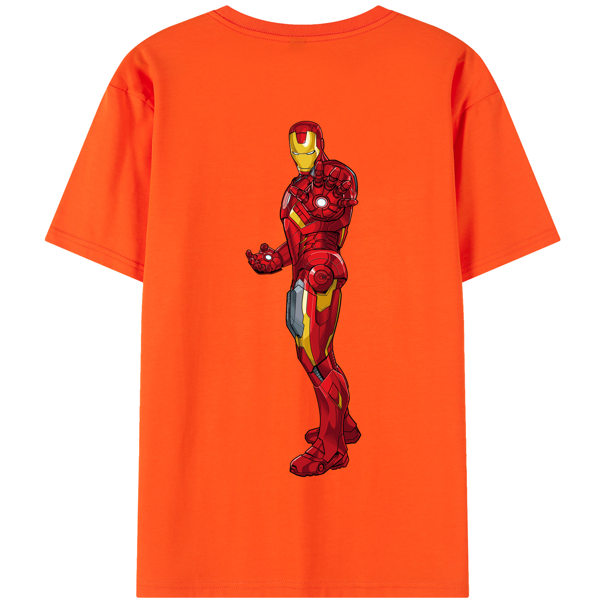 （画像用） アベンジャーズ The Avengers 綿100％半袖Tシャツ（背面プリント）