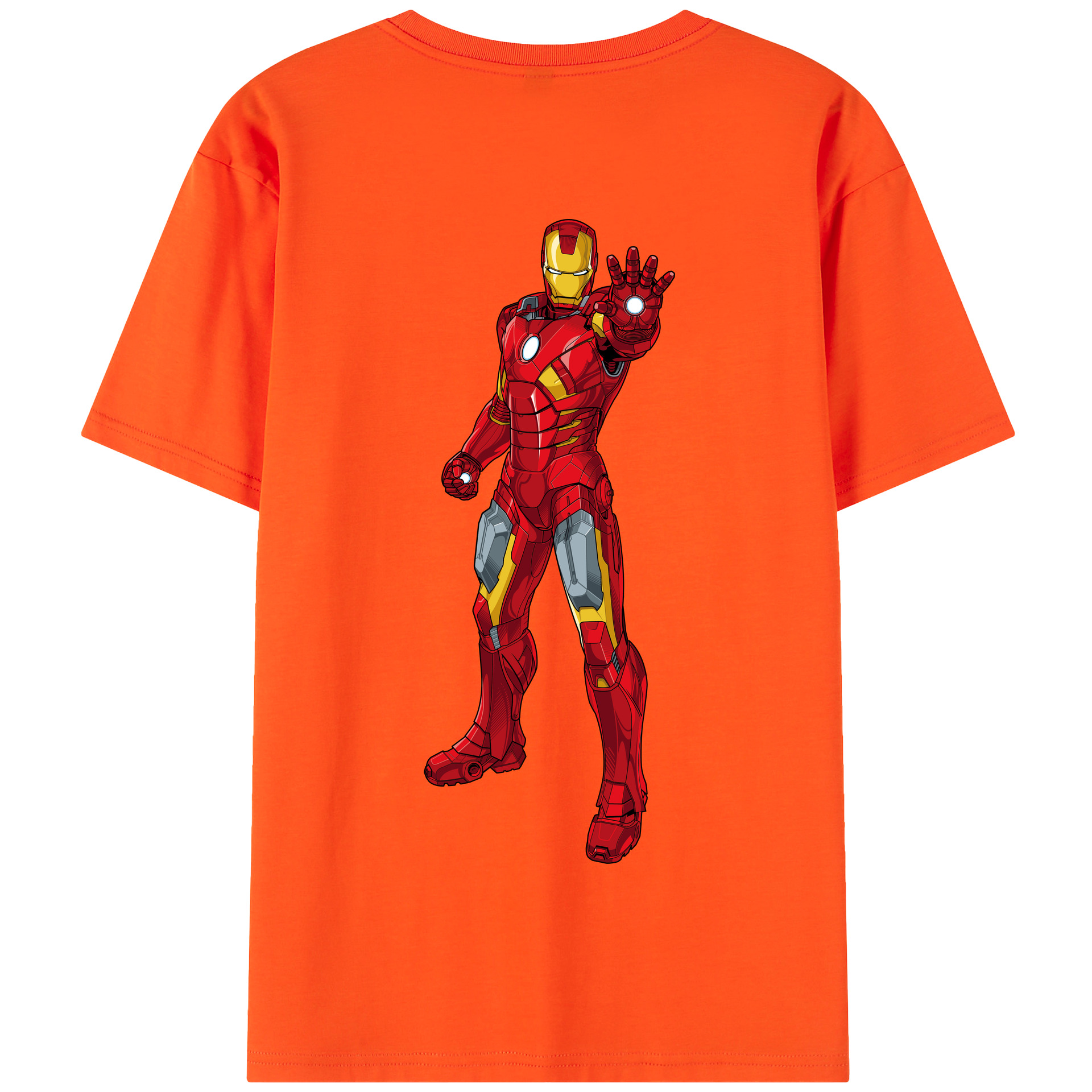 （画像用） アベンジャーズ The Avengers 綿100％半袖Tシャツ（背面プリント）