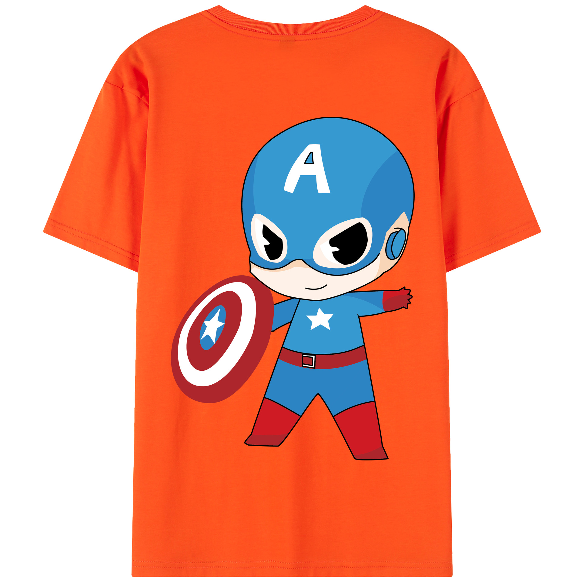 （画像用） アベンジャーズ The Avengers 綿100％半袖Tシャツ（背面プリント）