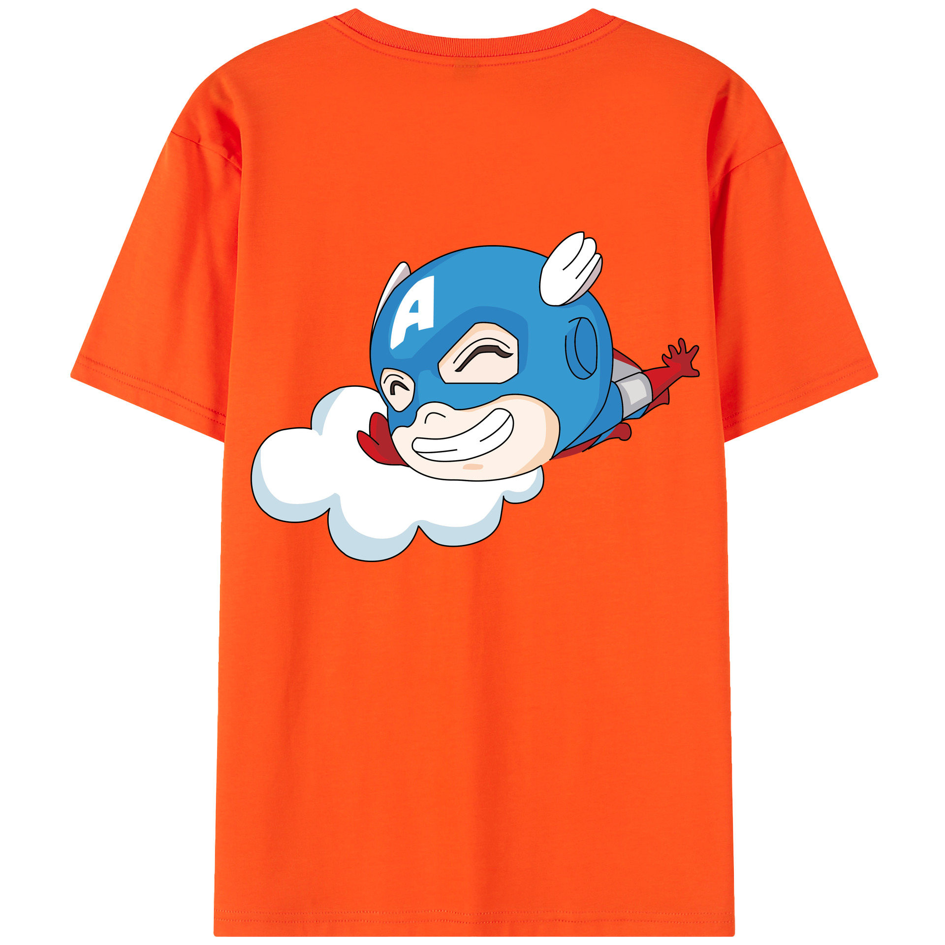 （画像用） アベンジャーズ The Avengers 綿100％半袖Tシャツ（背面プリント）