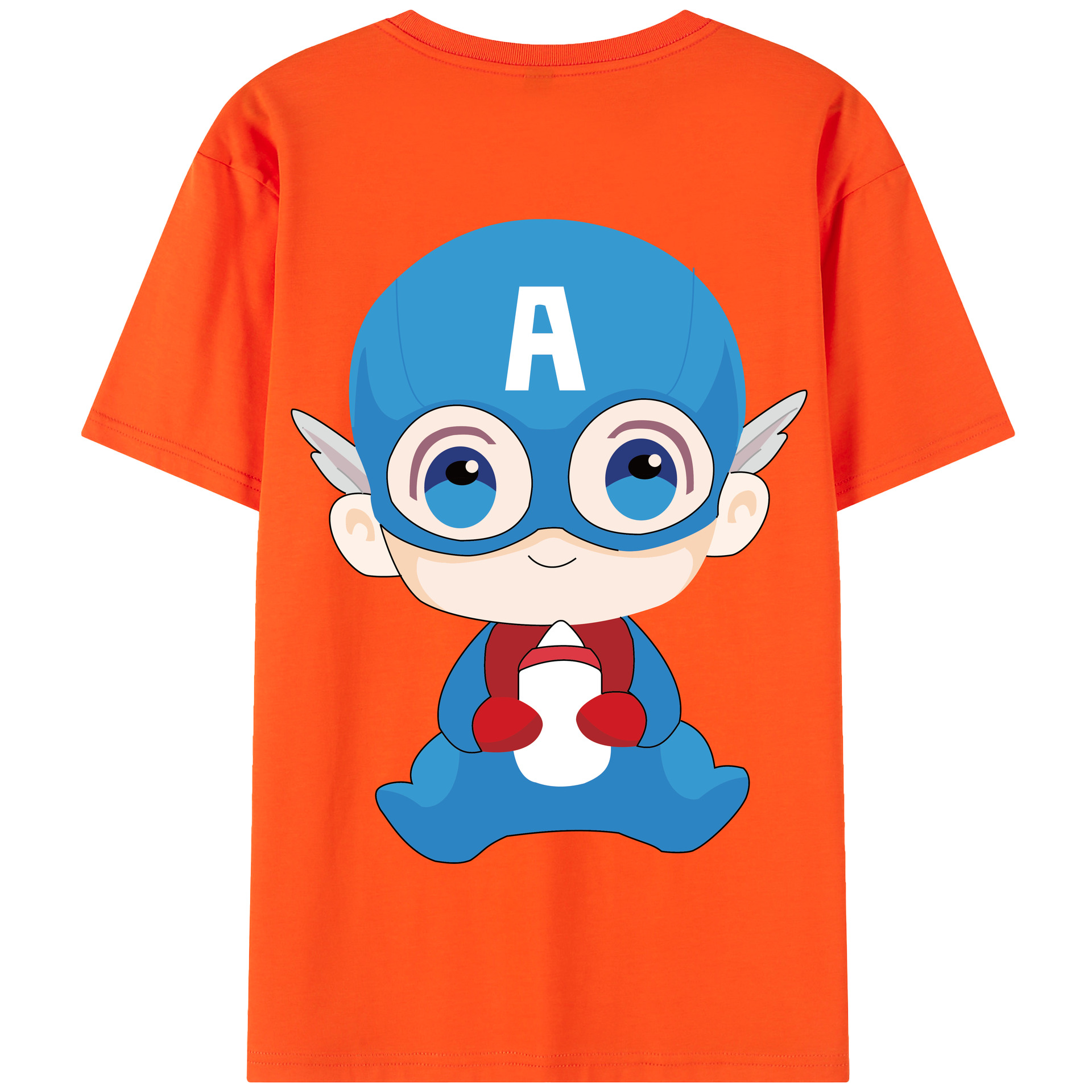 （画像用） アベンジャーズ The Avengers 綿100％半袖Tシャツ（背面プリント）