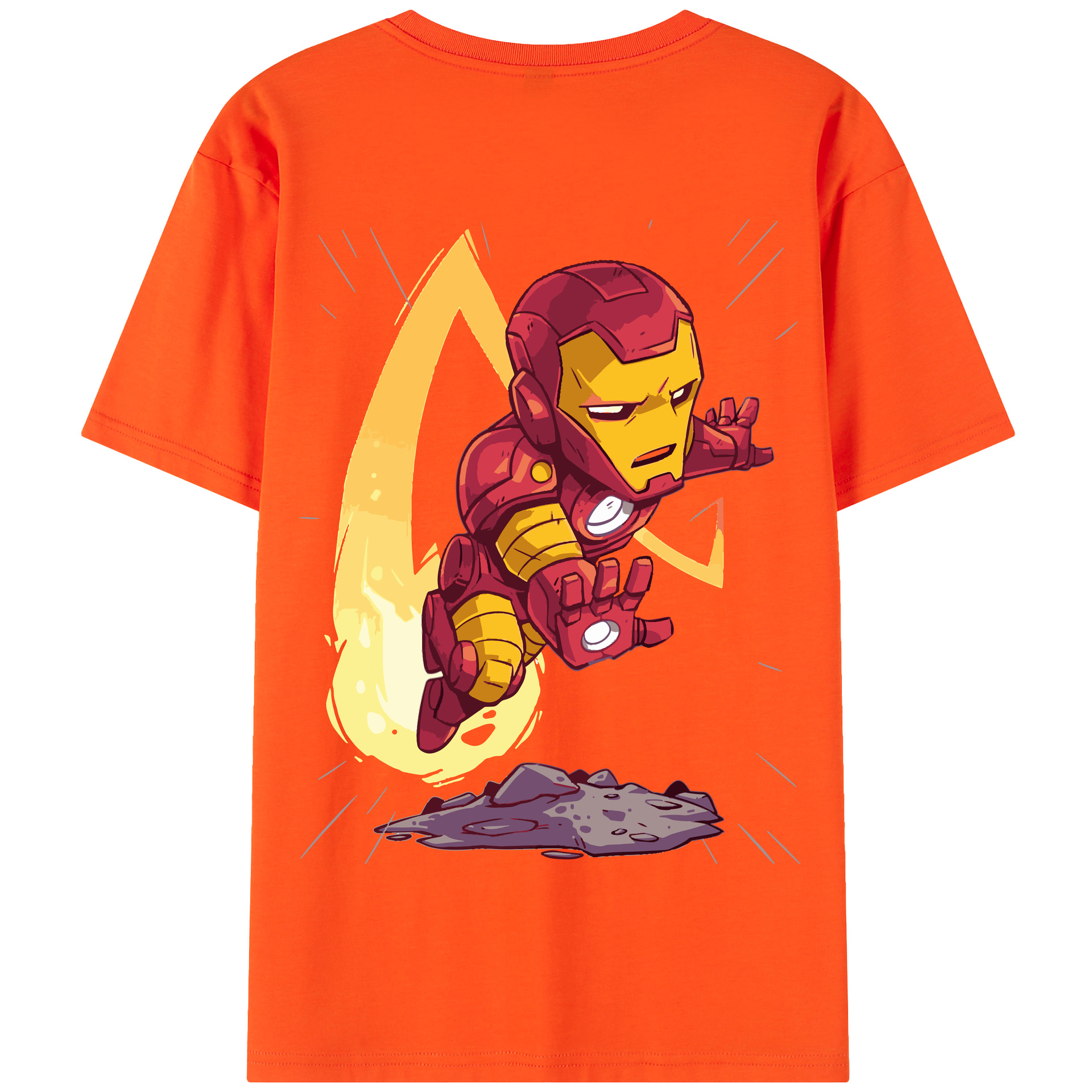 （画像用） アベンジャーズ The Avengers 綿100％半袖Tシャツ（背面プリント）