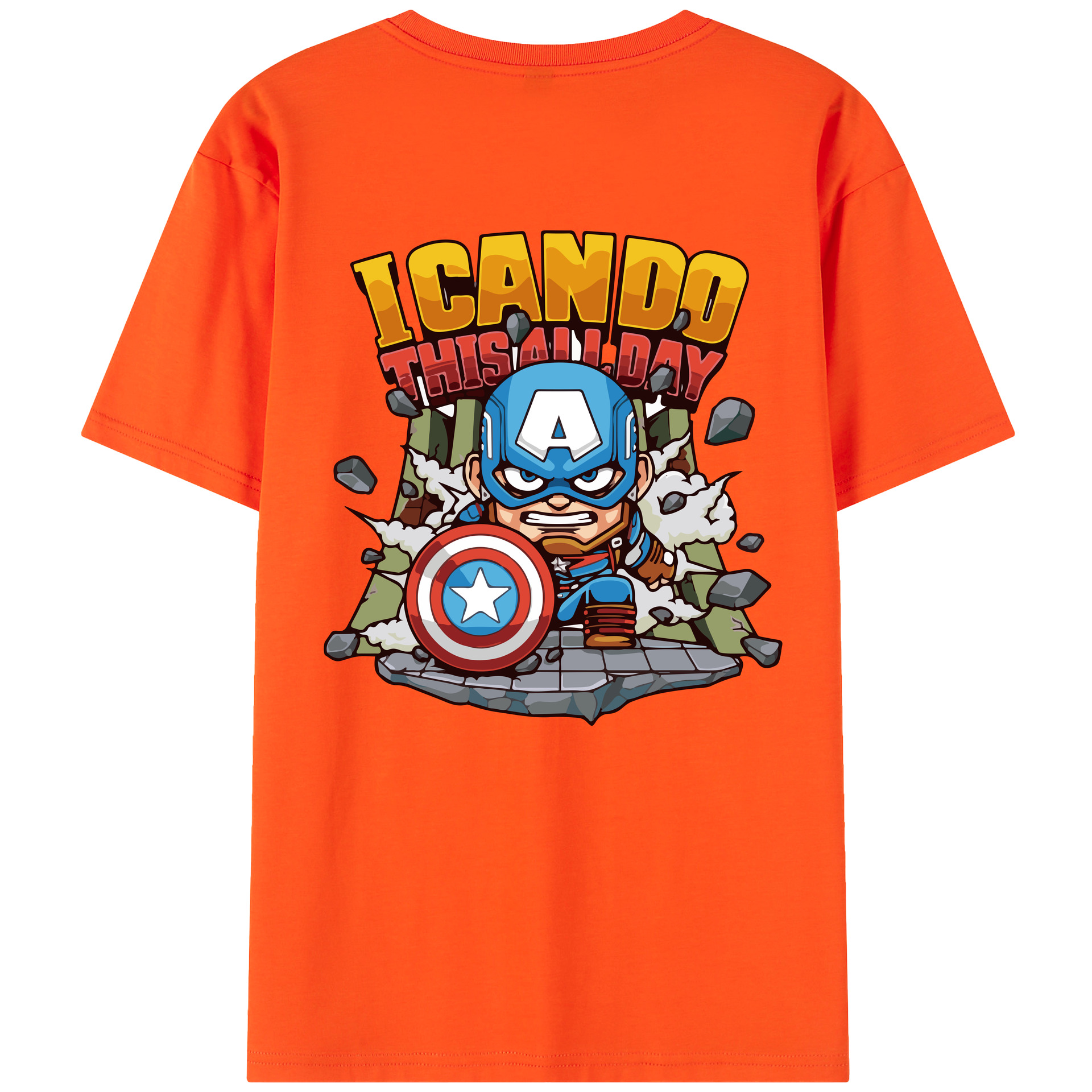 （画像用） アベンジャーズ The Avengers 綿100％半袖Tシャツ（背面プリント）