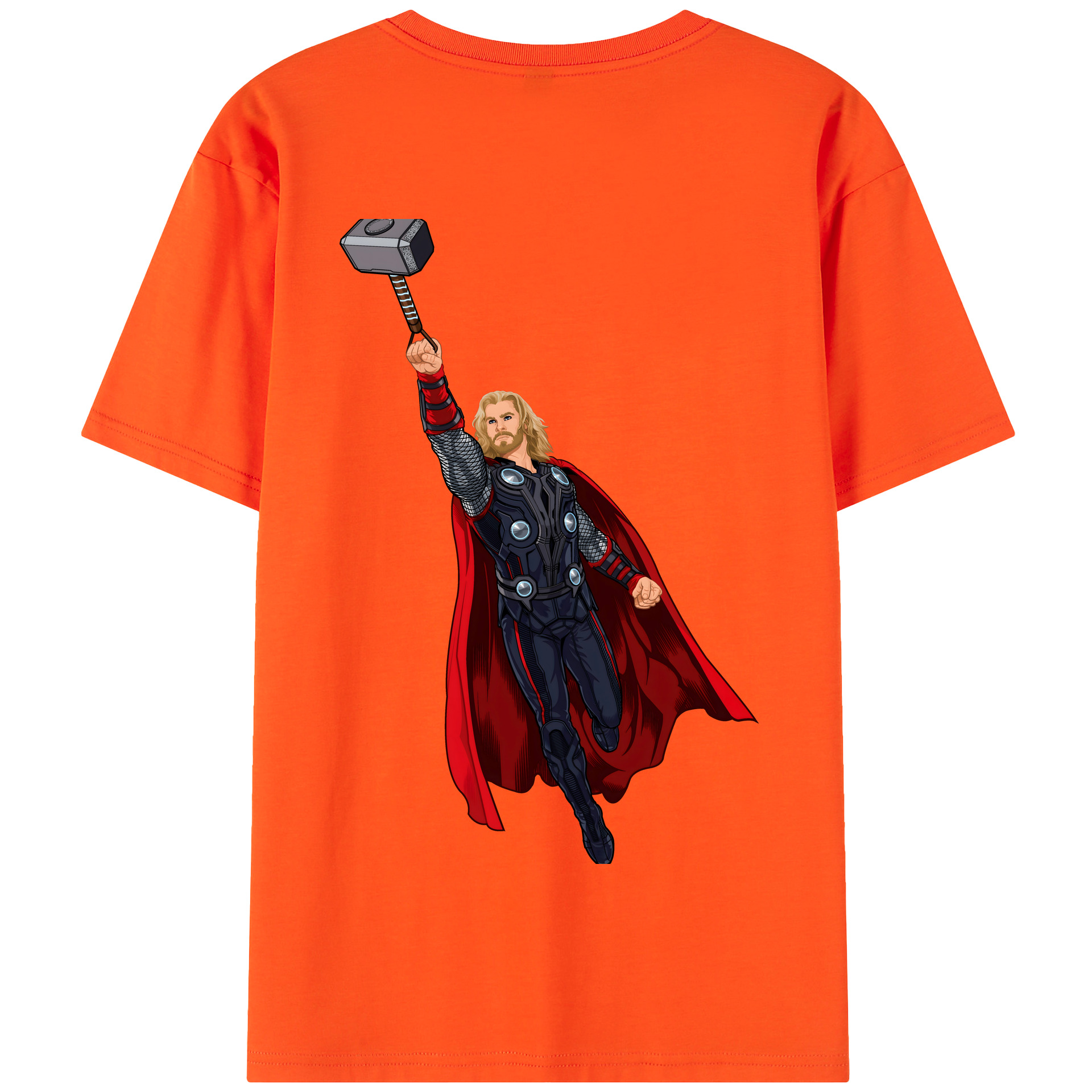 （画像用） アベンジャーズ The Avengers 綿100％半袖Tシャツ（背面プリント）