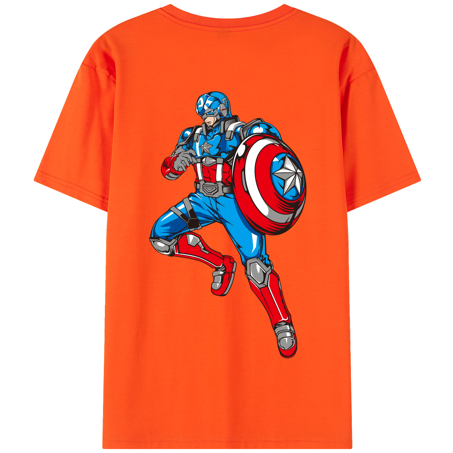 （画像用） アベンジャーズ The Avengers 綿100％半袖Tシャツ（背面プリント）