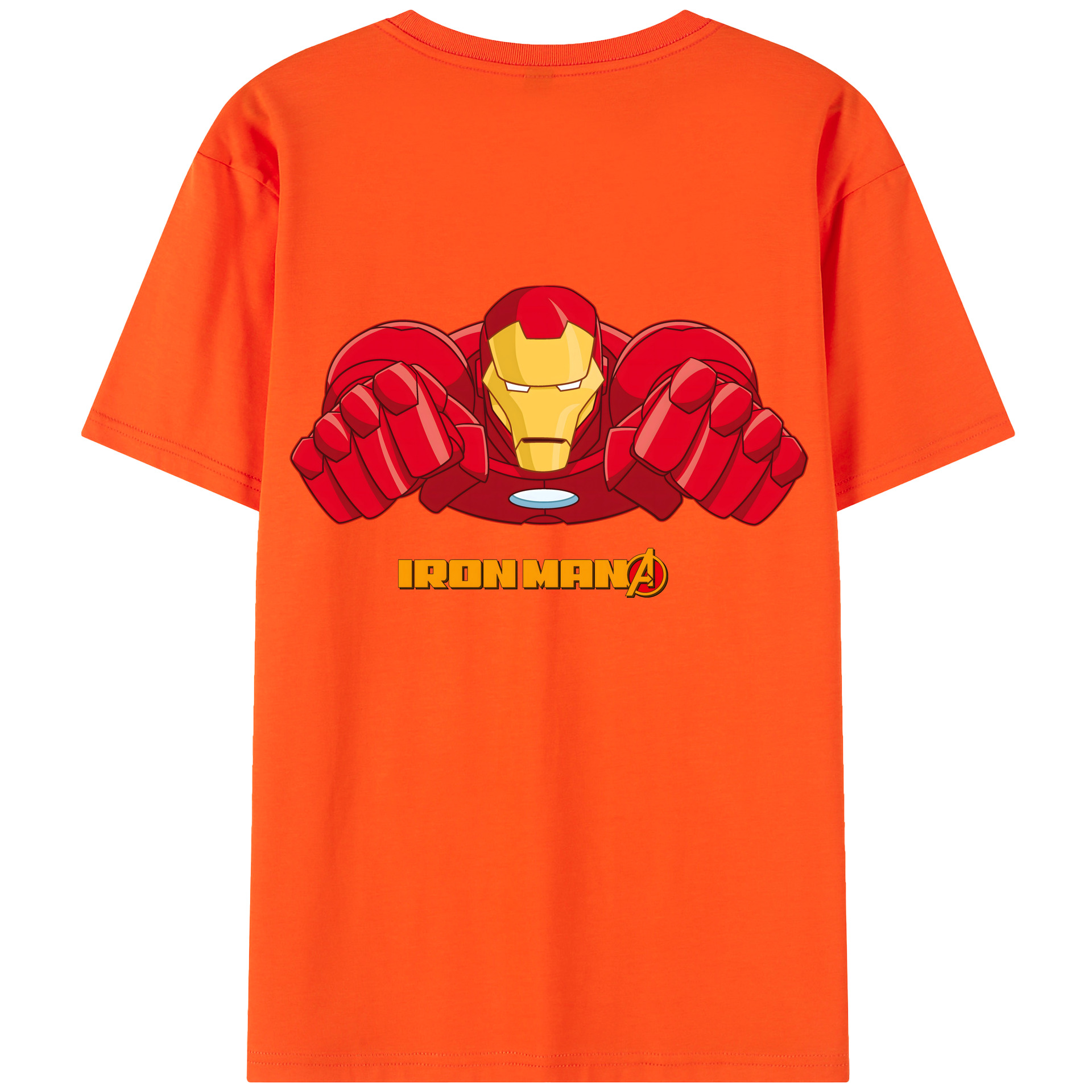 （画像用） アベンジャーズ The Avengers 綿100％半袖Tシャツ（背面プリント）