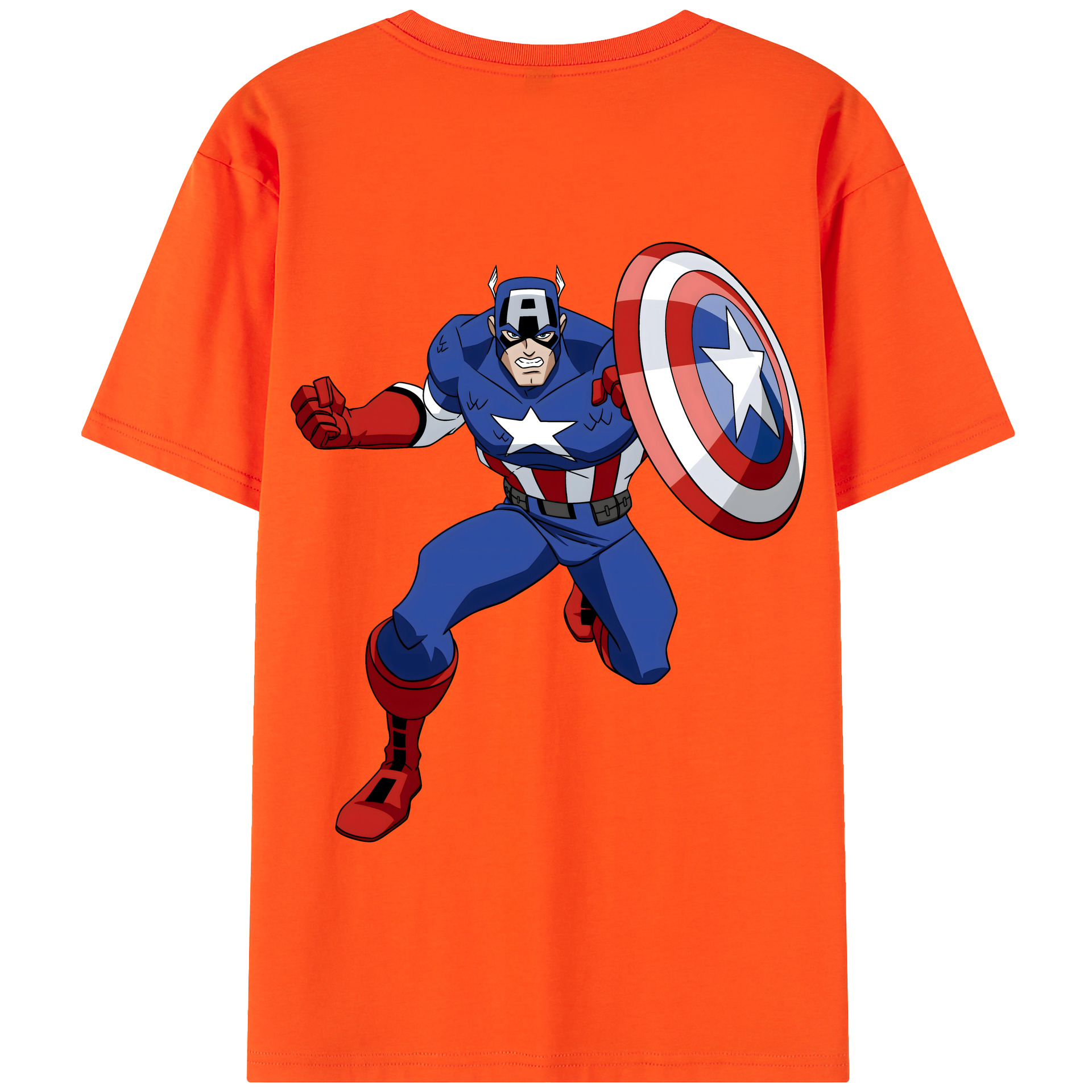 （画像用） アベンジャーズ The Avengers 綿100％半袖Tシャツ（背面プリント）
