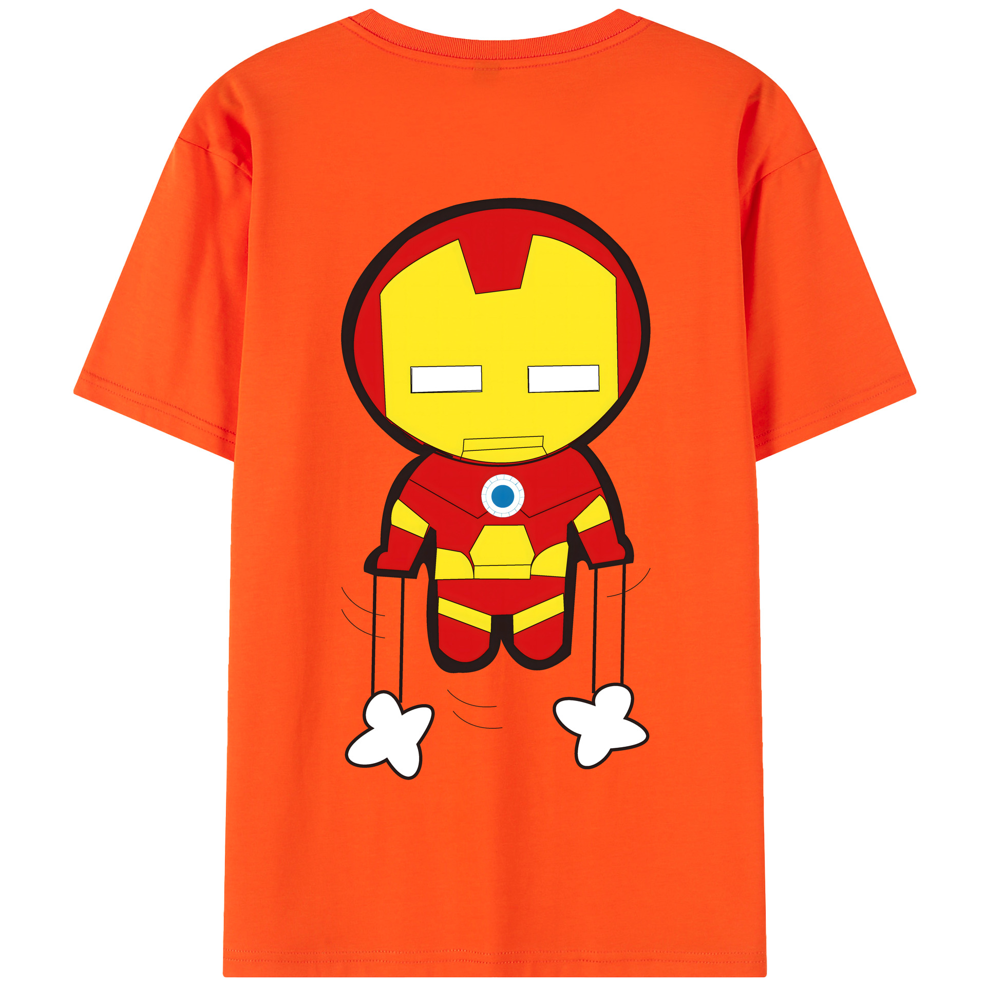 （画像用） アベンジャーズ The Avengers 綿100％半袖Tシャツ（背面プリント）