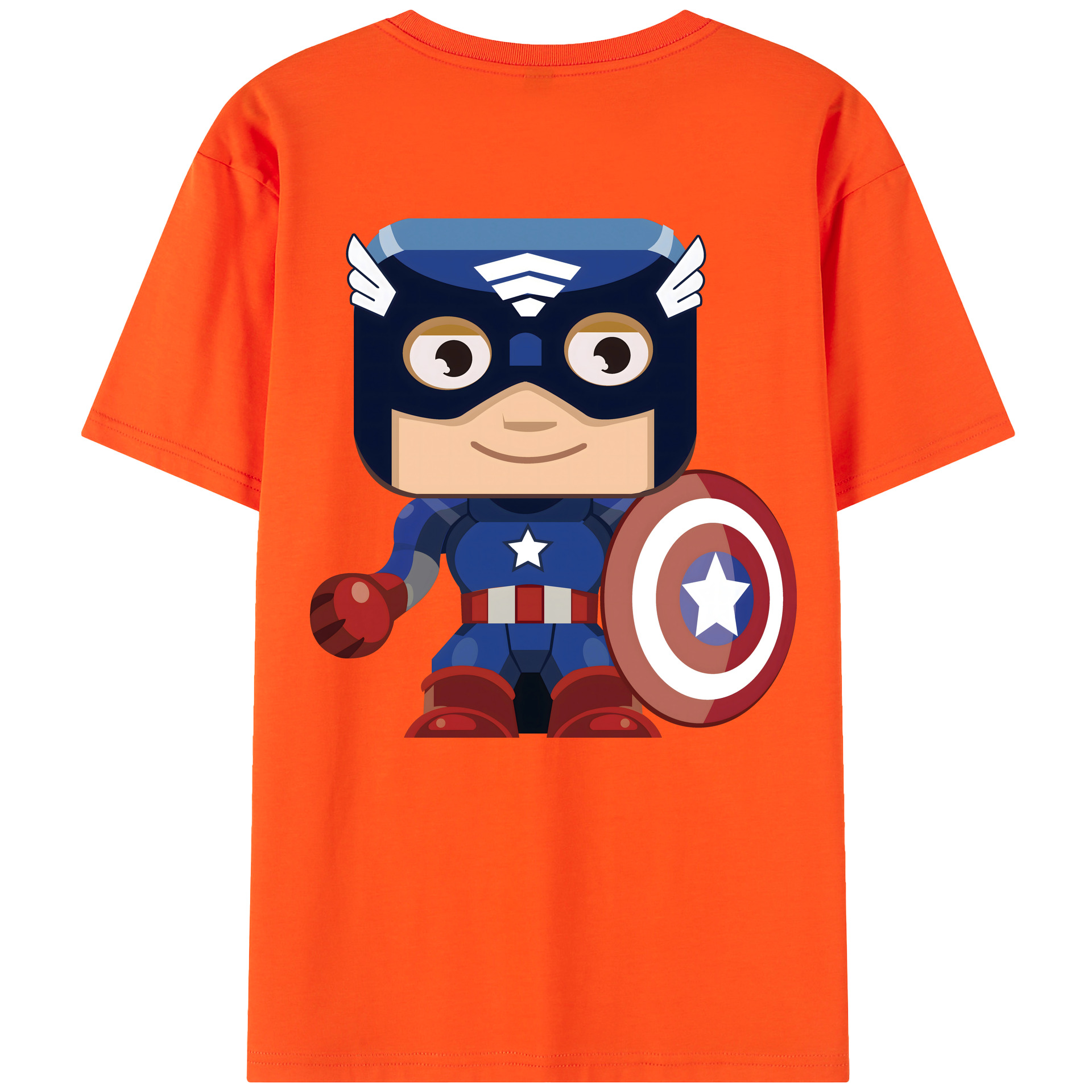 （画像用） アベンジャーズ The Avengers 綿100％半袖Tシャツ（背面プリント）