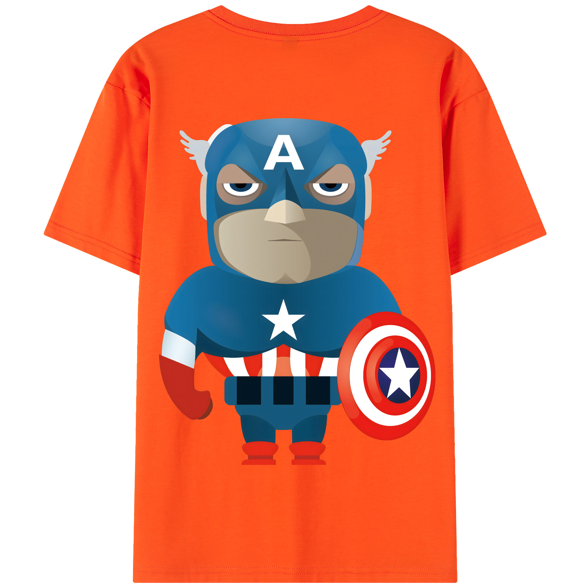 （画像用） アベンジャーズ The Avengers 綿100％半袖Tシャツ（背面プリント）