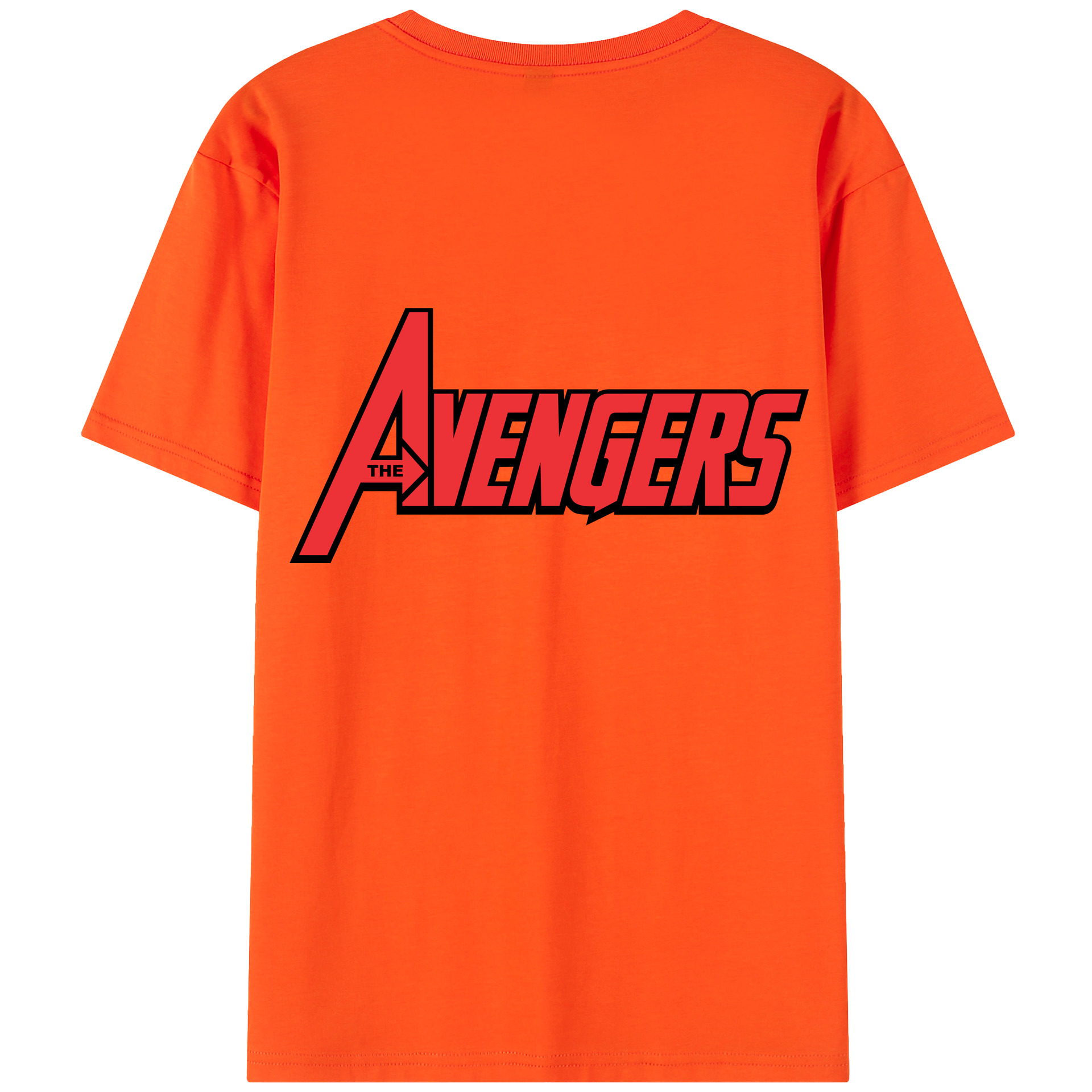 （画像用） アベンジャーズ The Avengers 綿100％半袖Tシャツ（背面プリント）