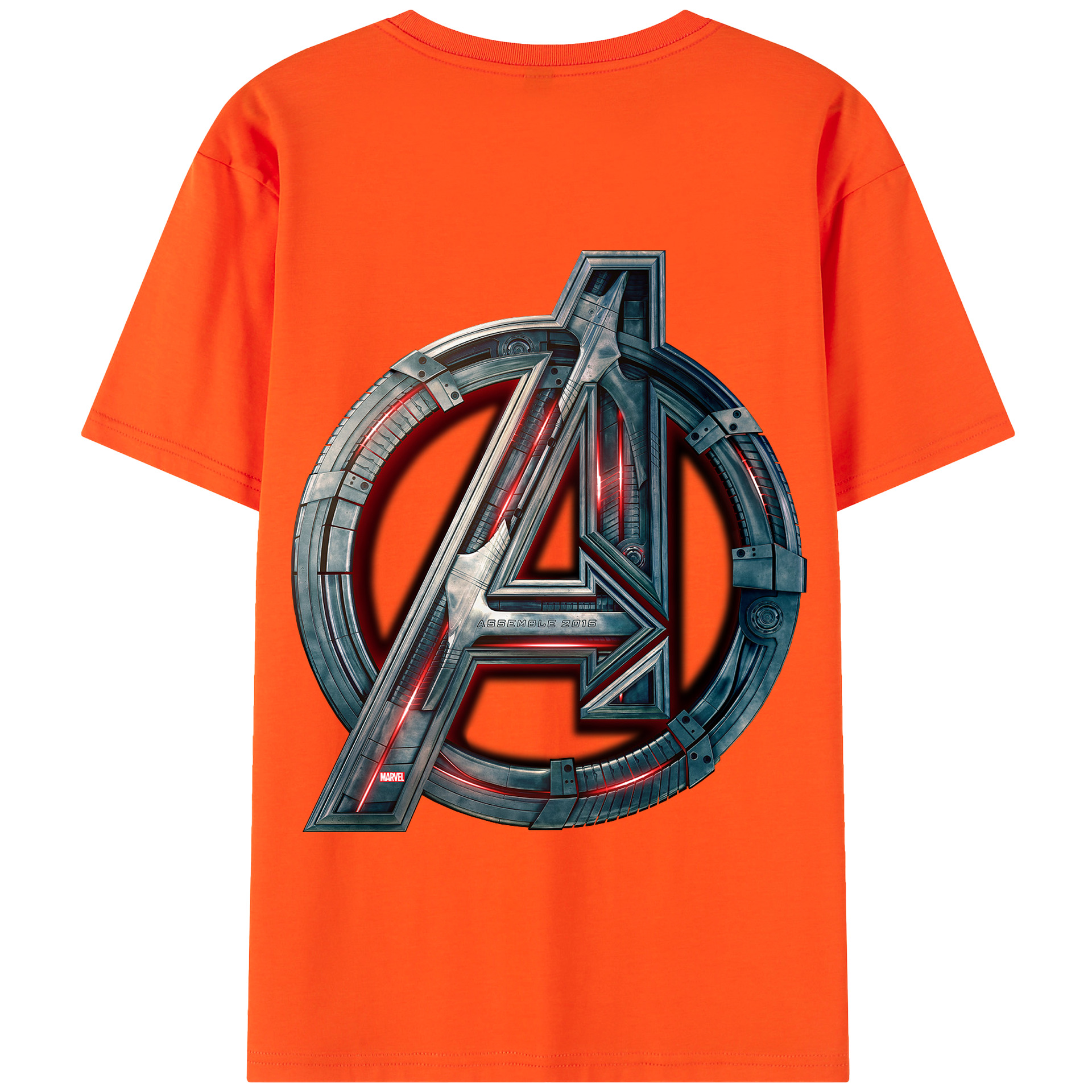 （画像用） アベンジャーズ The Avengers 綿100％半袖Tシャツ（背面プリント）