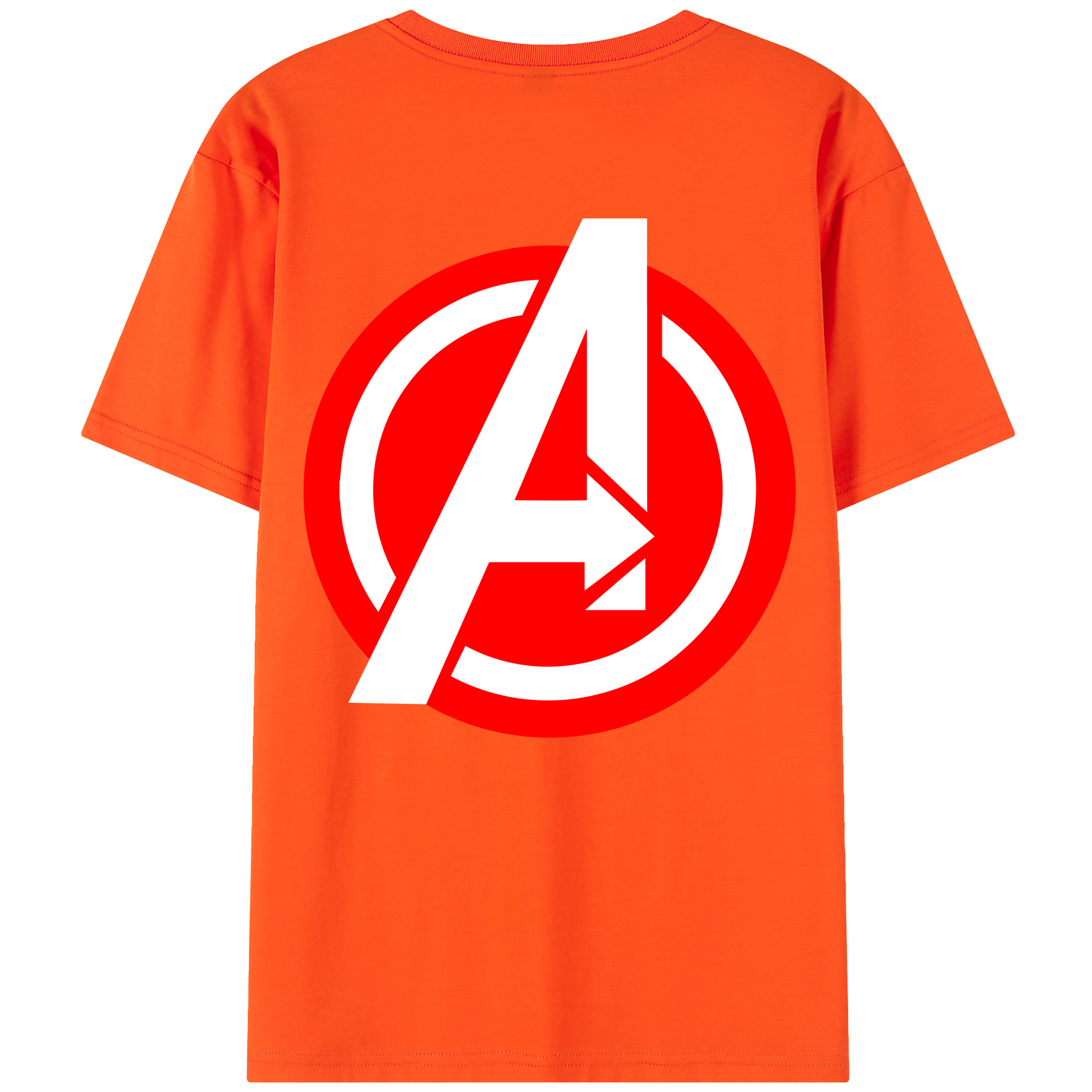 （画像用） アベンジャーズ The Avengers 綿100％半袖Tシャツ（背面プリント）