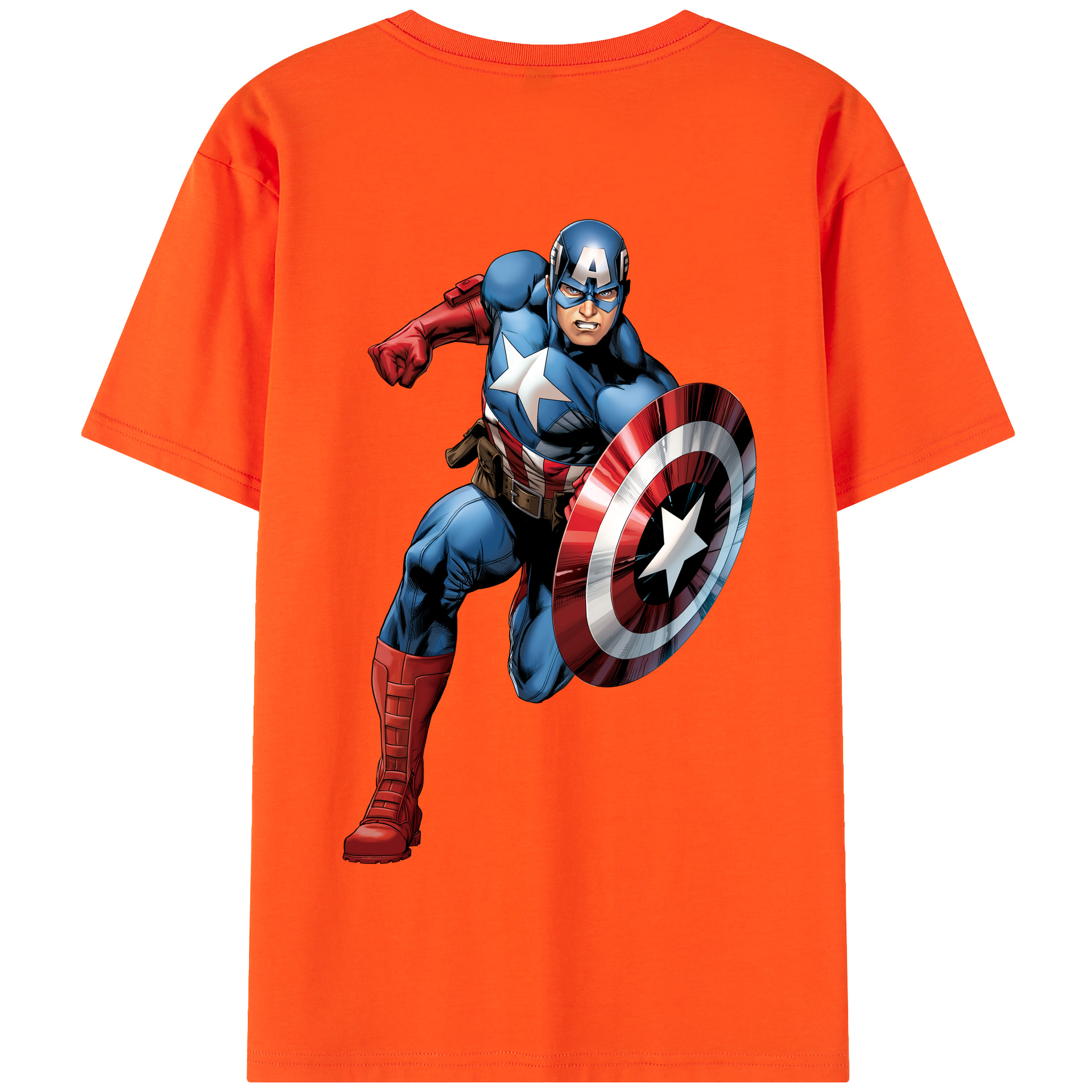 （画像用） アベンジャーズ The Avengers 綿100％半袖Tシャツ（背面プリント）