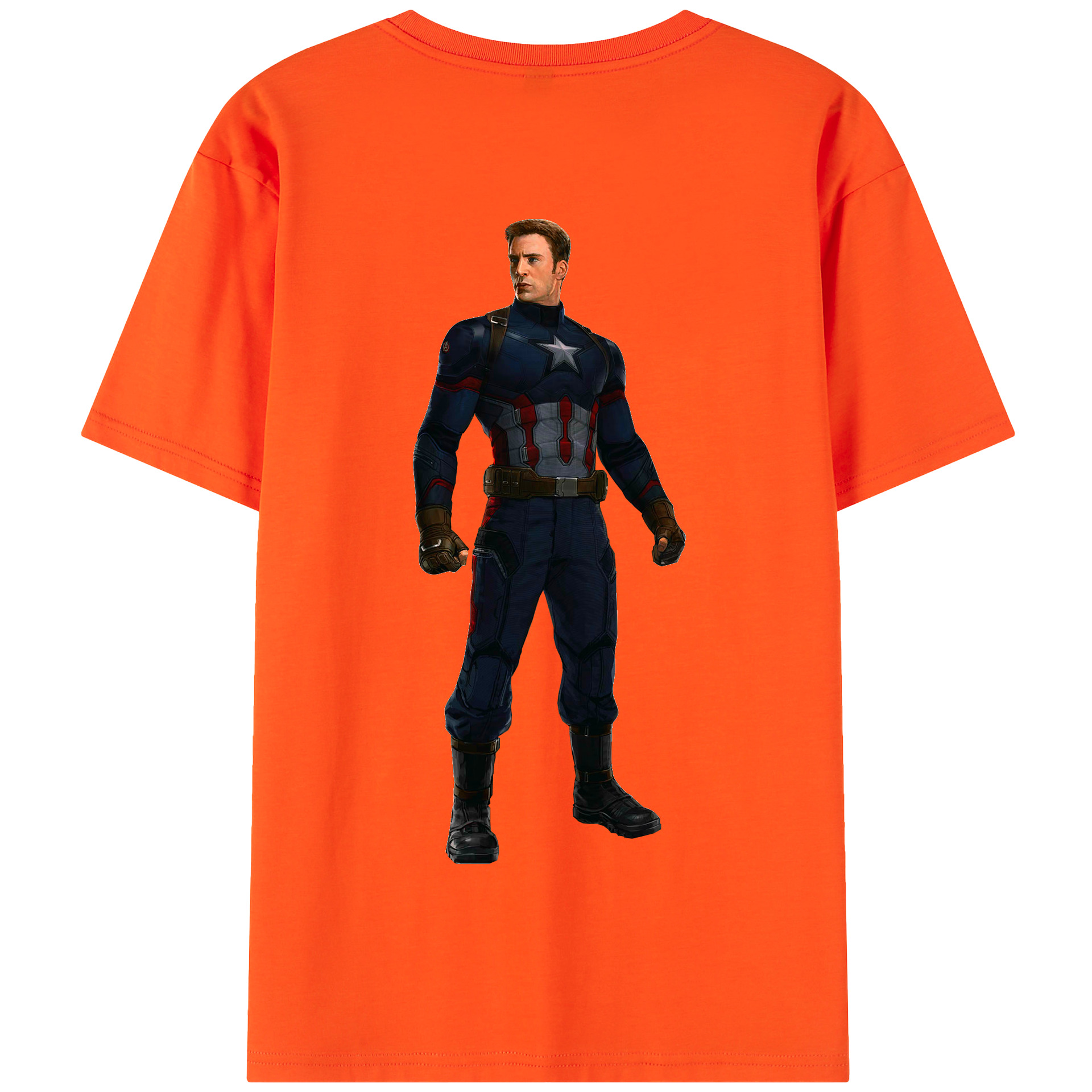 （画像用） アベンジャーズ The Avengers 綿100％半袖Tシャツ（背面プリント）