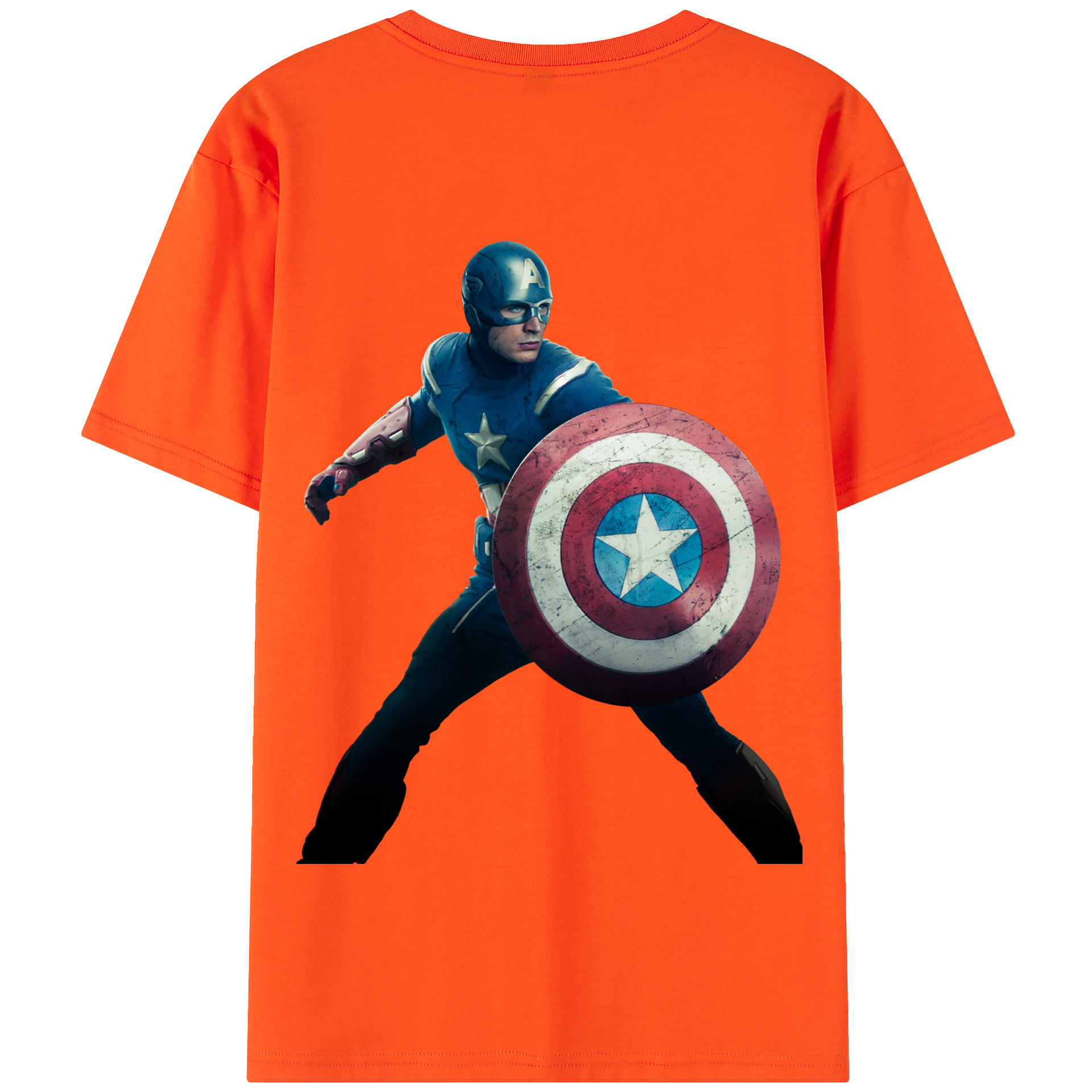 （画像用） アベンジャーズ The Avengers 綿100％半袖Tシャツ（背面プリント）