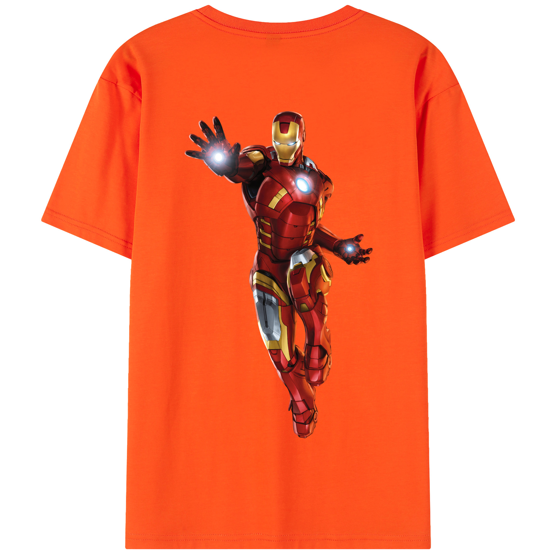 （画像用） アベンジャーズ The Avengers 綿100％半袖Tシャツ（背面プリント）