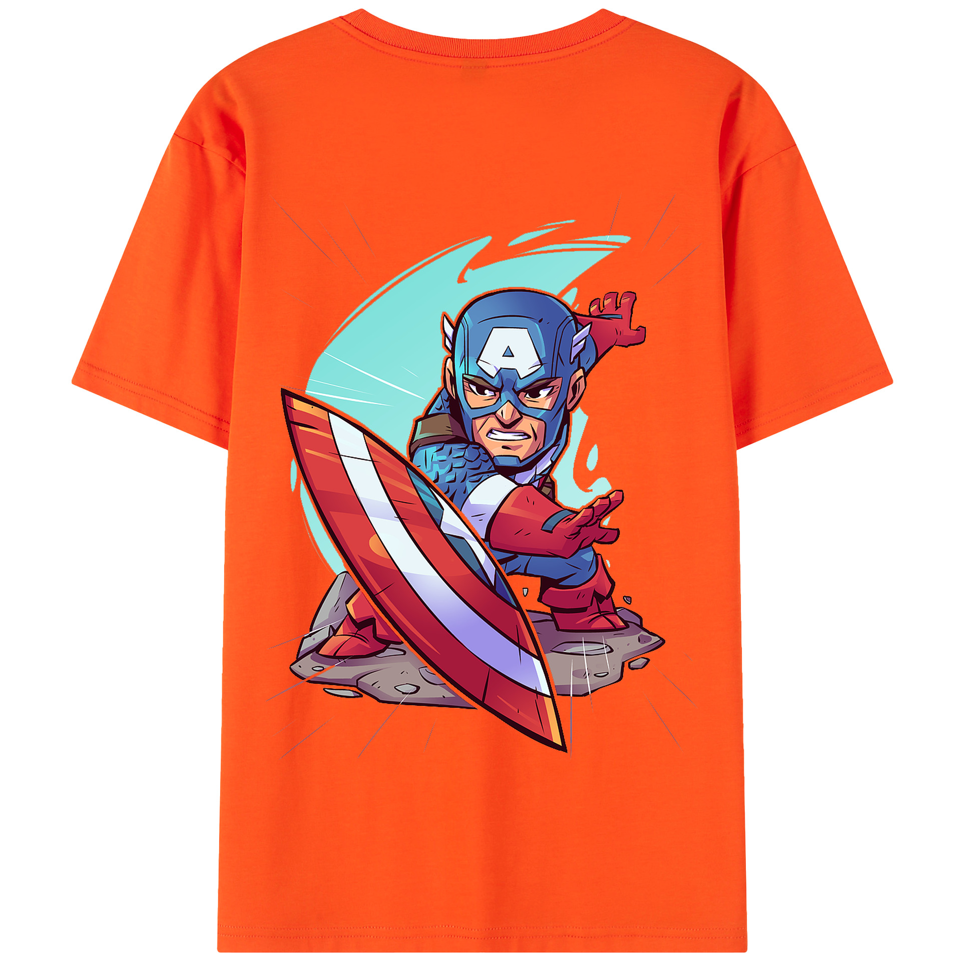 （画像用） アベンジャーズ The Avengers 綿100％半袖Tシャツ（背面プリント）