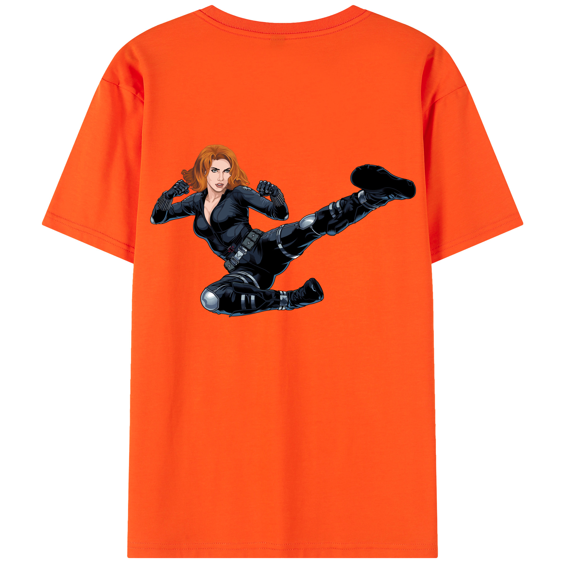 （画像用） アベンジャーズ The Avengers 綿100％半袖Tシャツ（背面プリント）