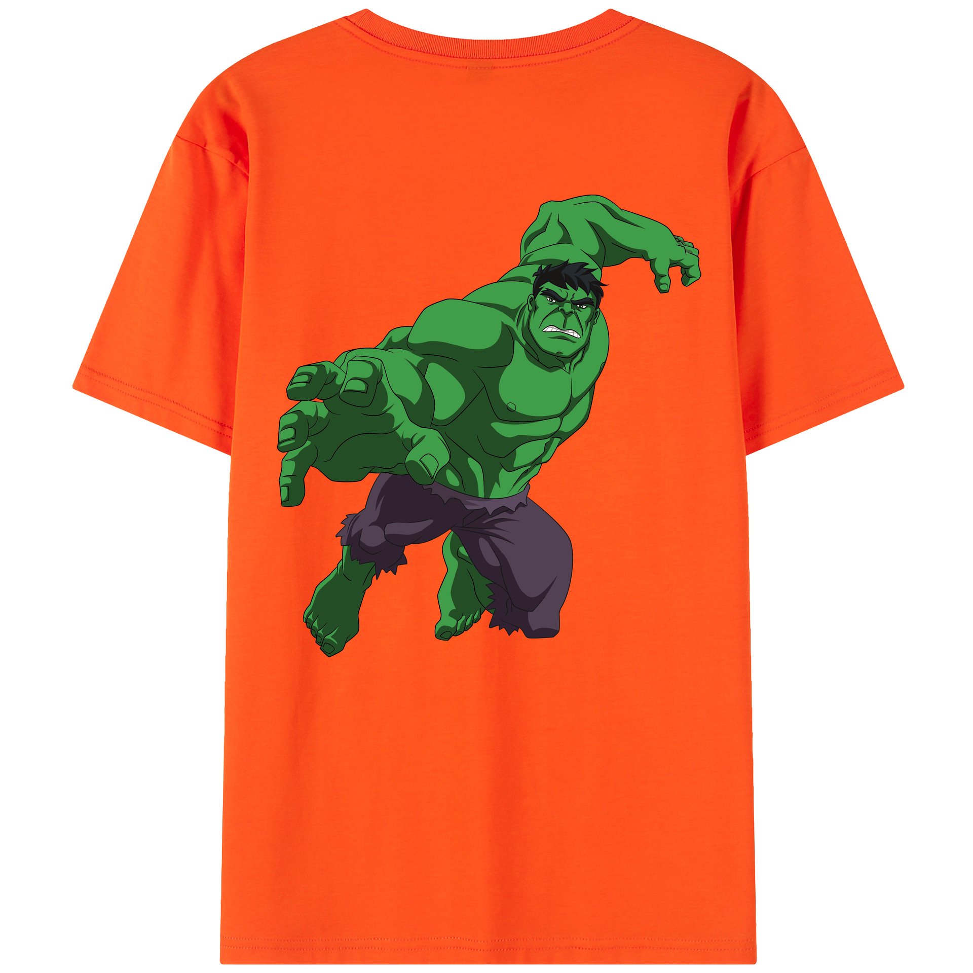 （画像用） アベンジャーズ The Avengers 綿100％半袖Tシャツ（背面プリント）