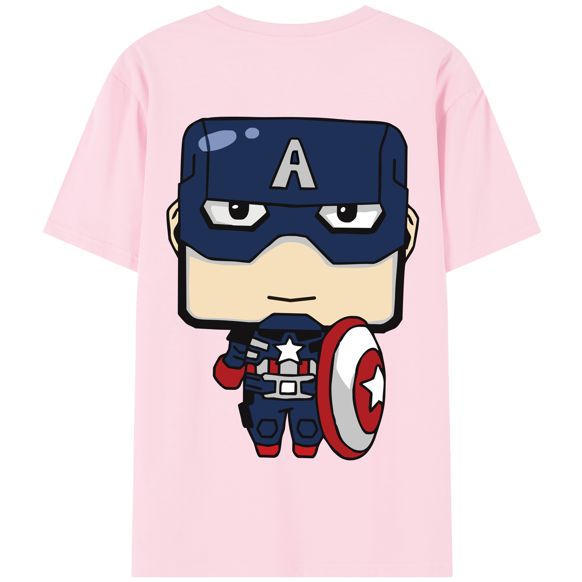 （画像用） アベンジャーズ The Avengers 綿100％半袖Tシャツ（背面プリント）