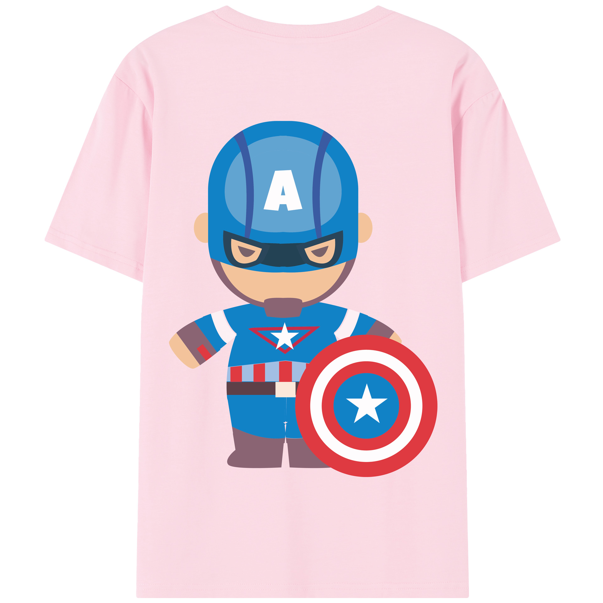 （画像用） アベンジャーズ The Avengers 綿100％半袖Tシャツ（背面プリント）