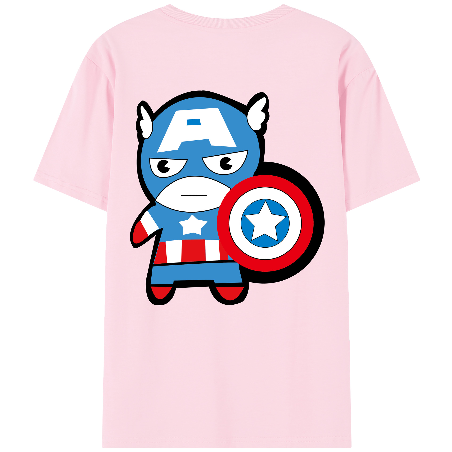 （画像用） アベンジャーズ The Avengers 綿100％半袖Tシャツ（背面プリント）