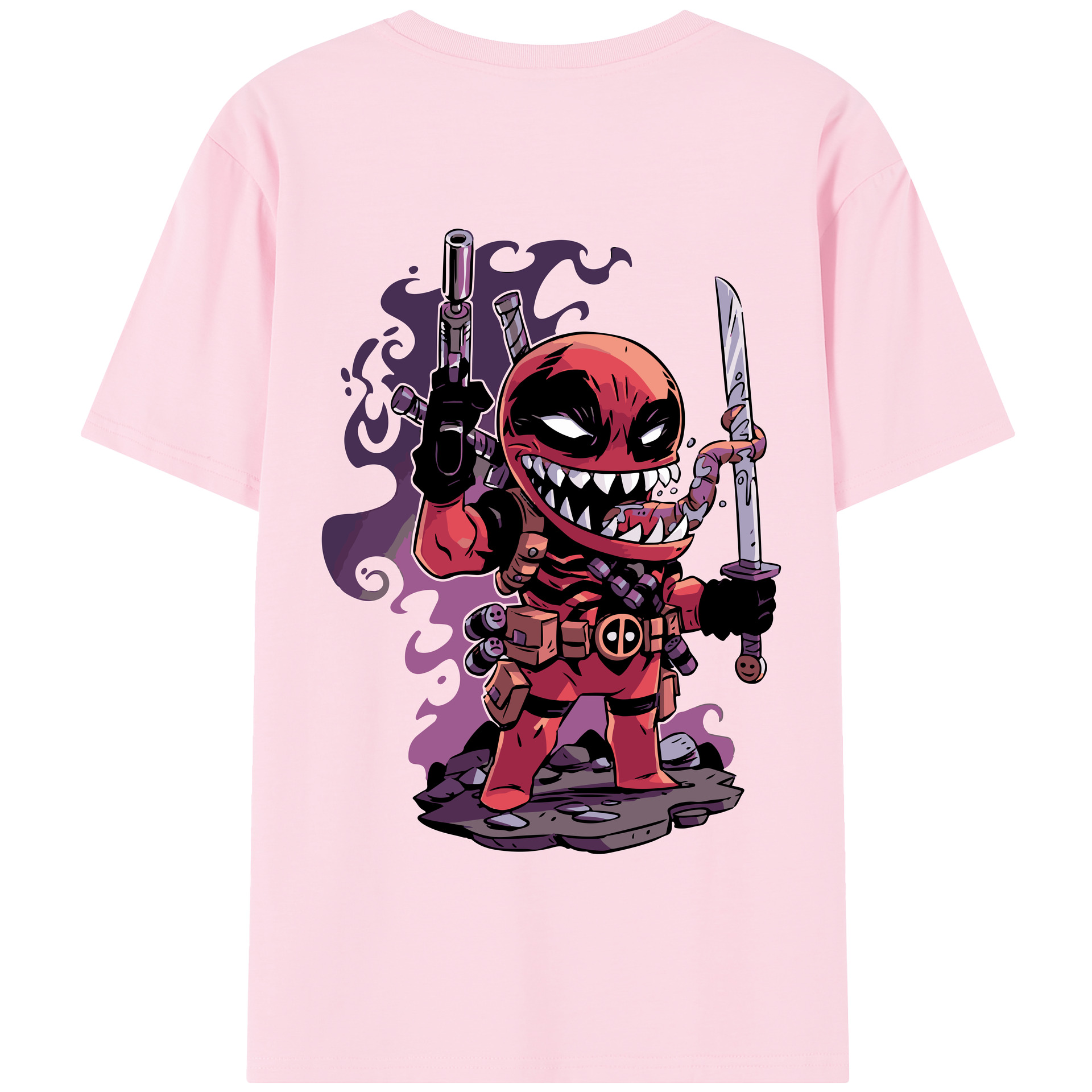 （画像用） アベンジャーズ The Avengers 綿100％半袖Tシャツ（背面プリント）