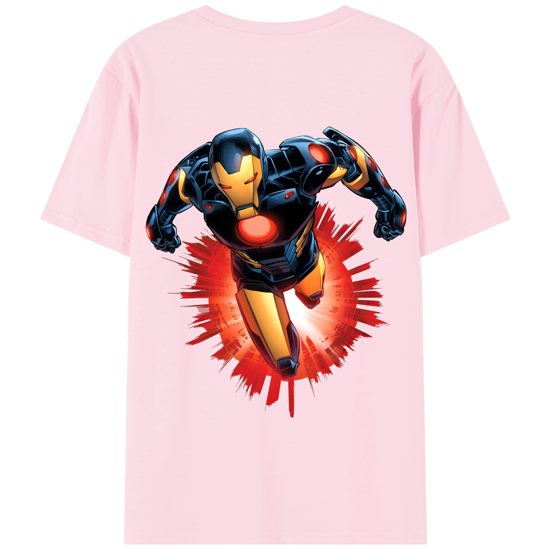 （画像用） アベンジャーズ The Avengers 綿100％半袖Tシャツ（背面プリント）