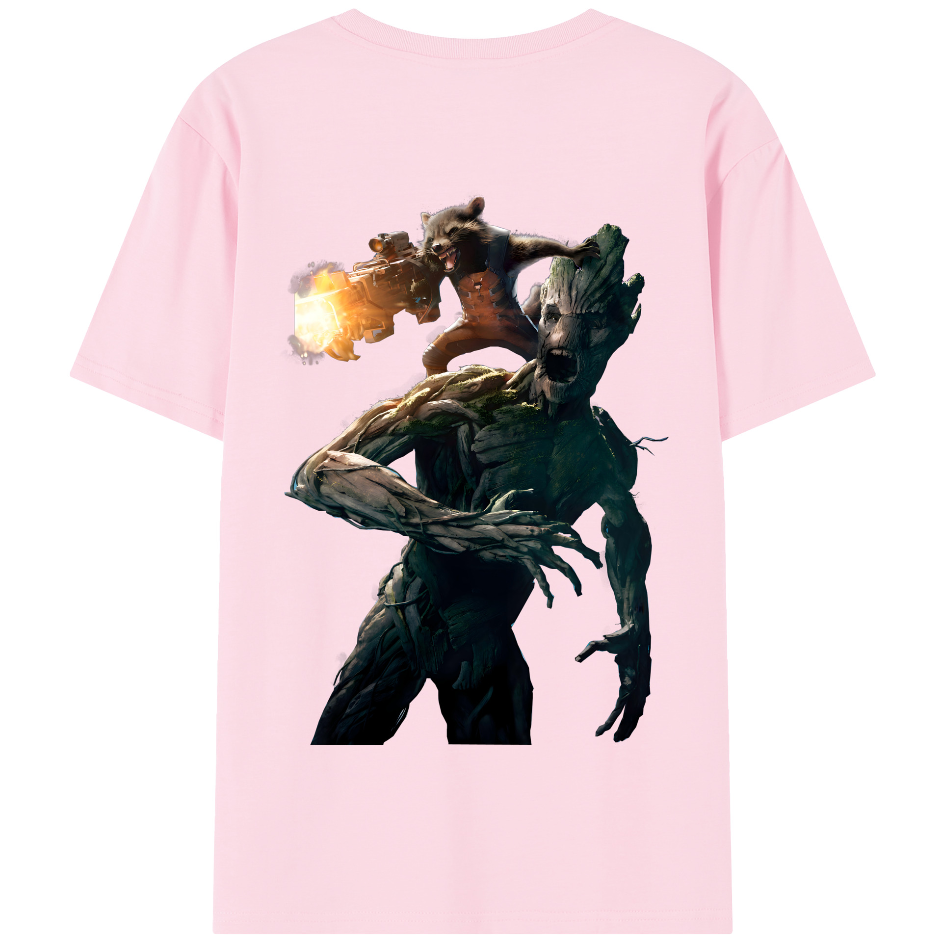 （画像用） アベンジャーズ The Avengers 綿100％半袖Tシャツ（背面プリント）