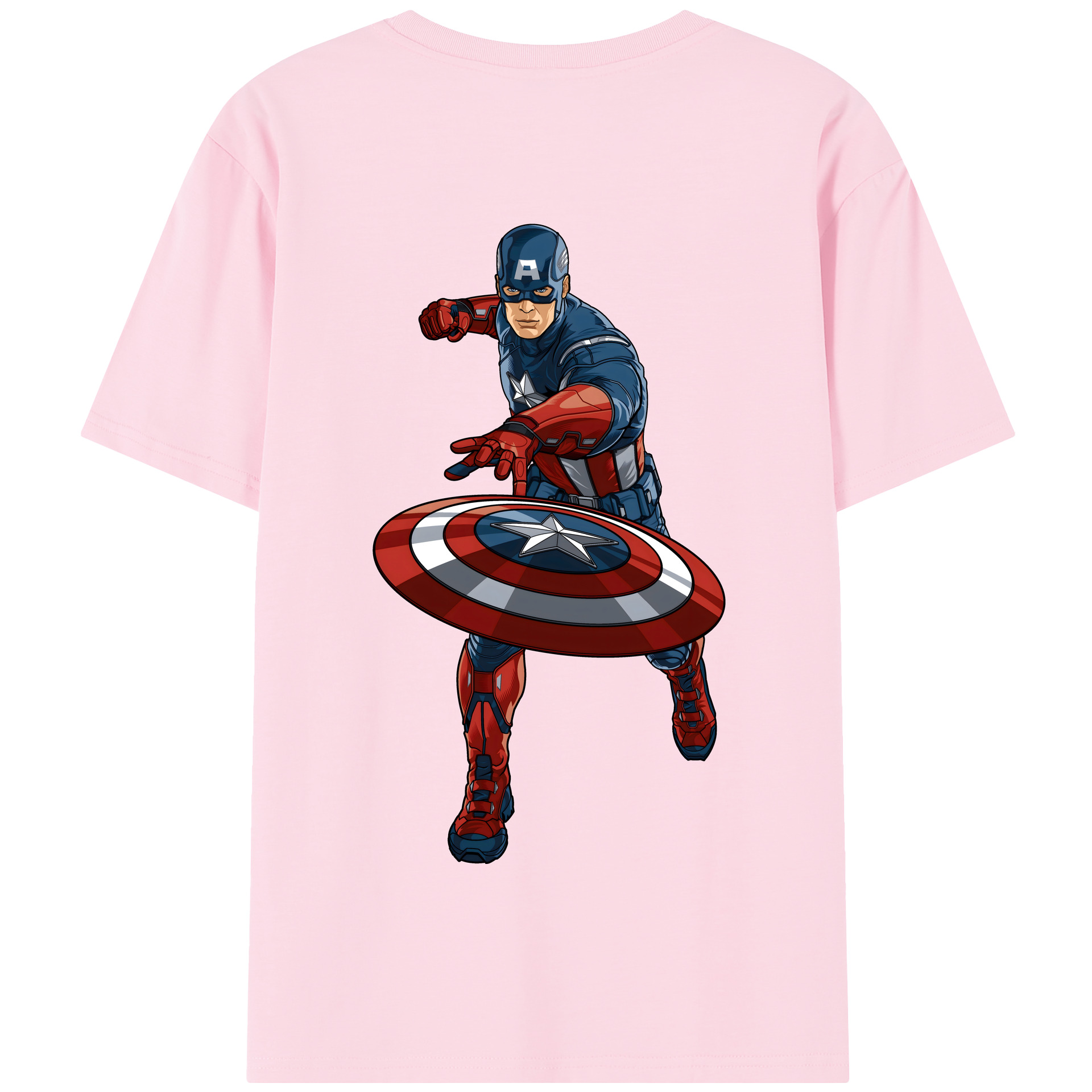 （画像用） アベンジャーズ The Avengers 綿100％半袖Tシャツ（背面プリント）