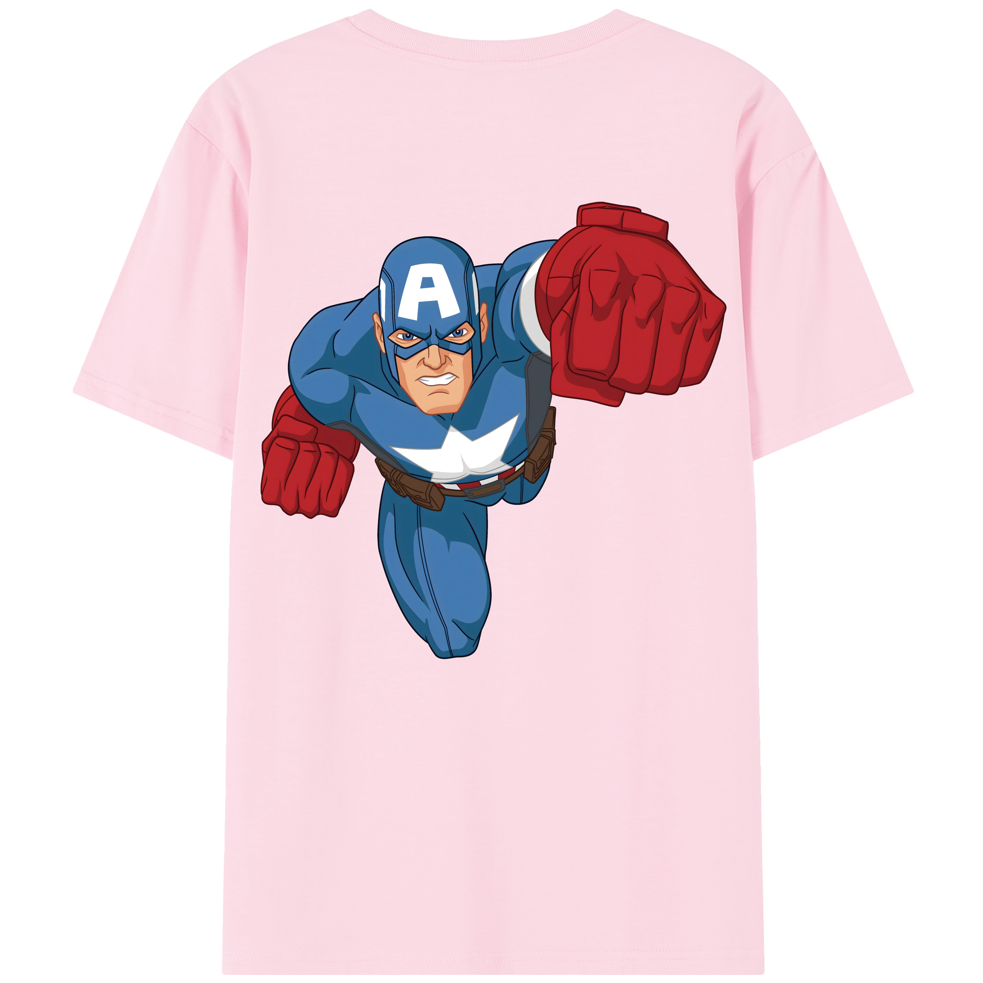 （画像用） アベンジャーズ The Avengers 綿100％半袖Tシャツ（背面プリント）