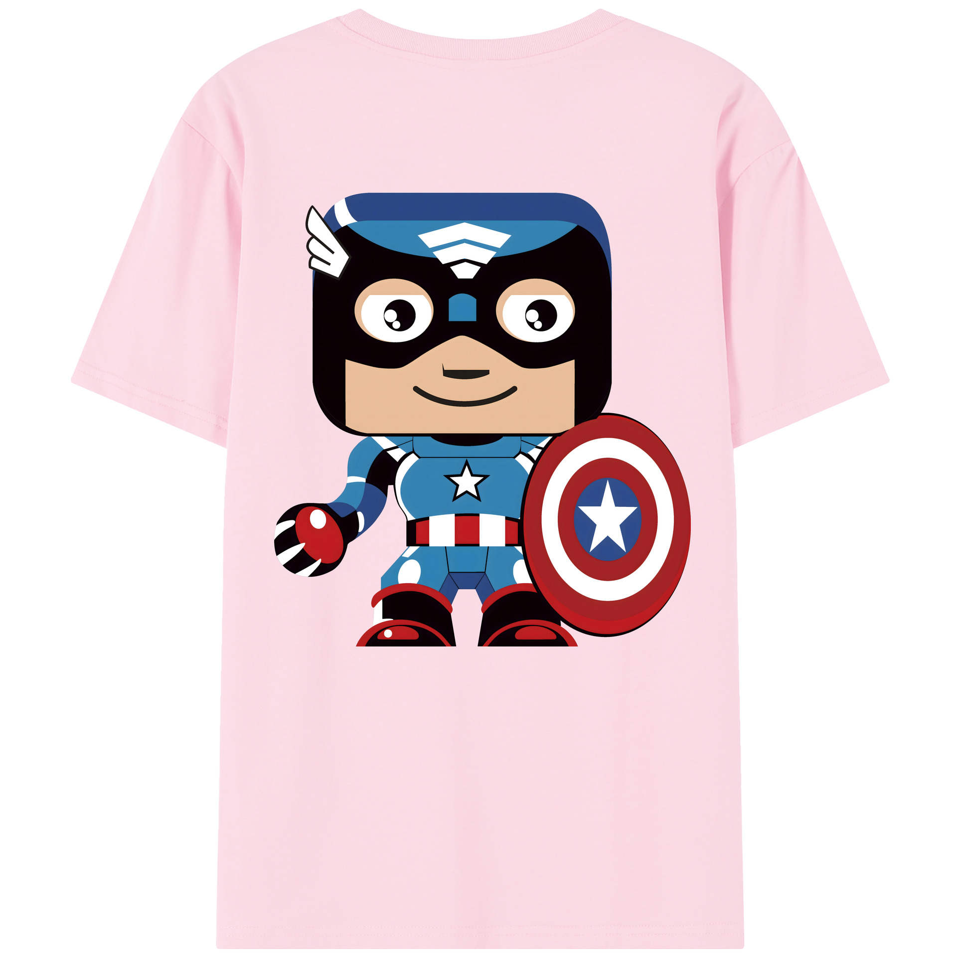 （画像用） アベンジャーズ The Avengers 綿100％半袖Tシャツ（背面プリント）
