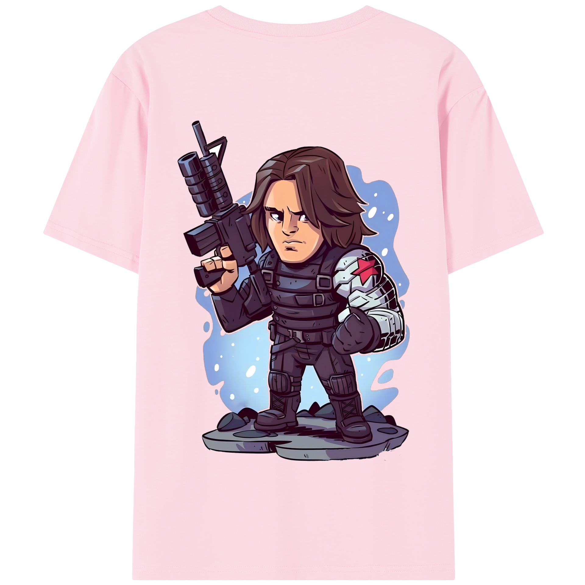 （画像用） アベンジャーズ The Avengers 綿100％半袖Tシャツ（背面プリント）