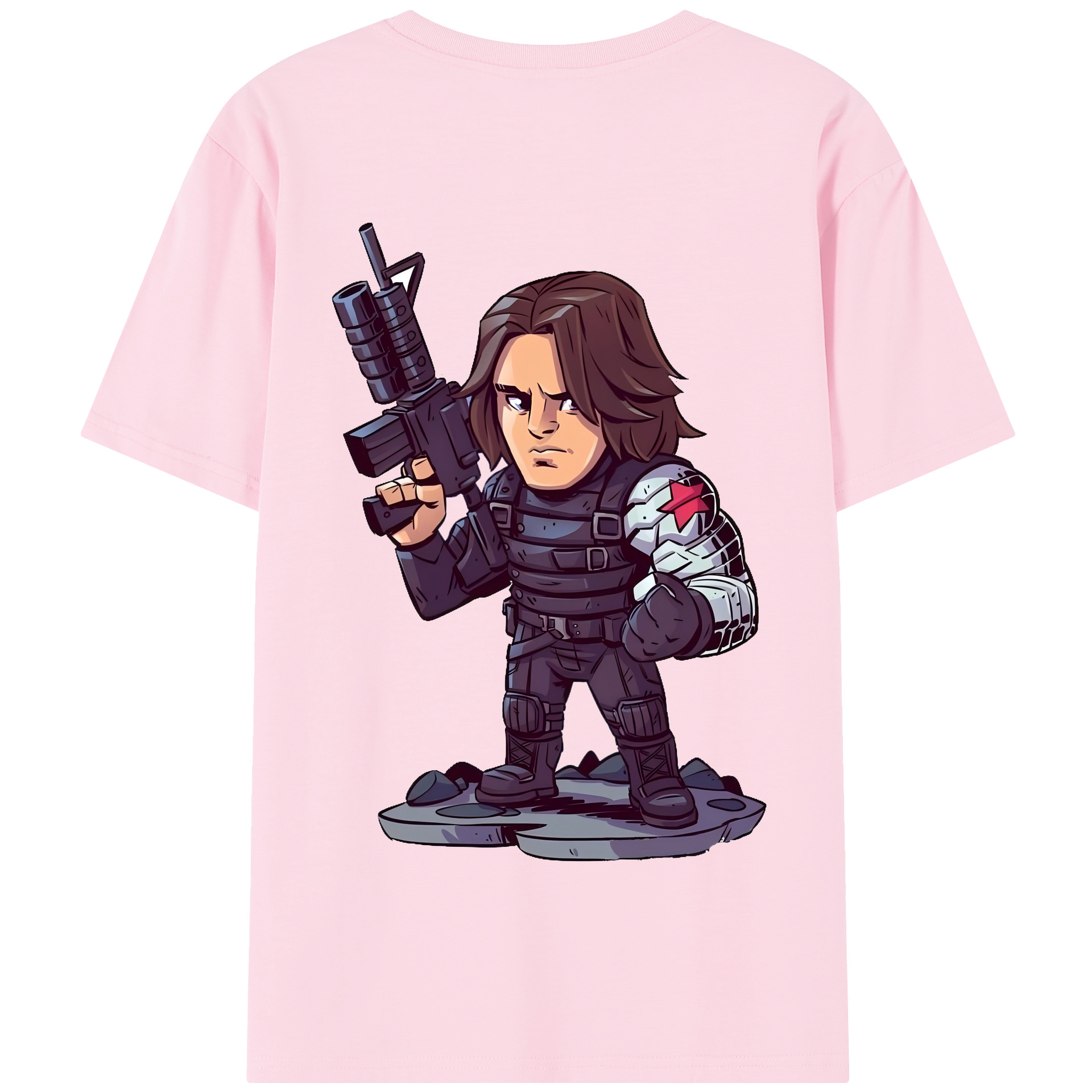 （画像用） アベンジャーズ The Avengers 綿100％半袖Tシャツ（背面プリント）