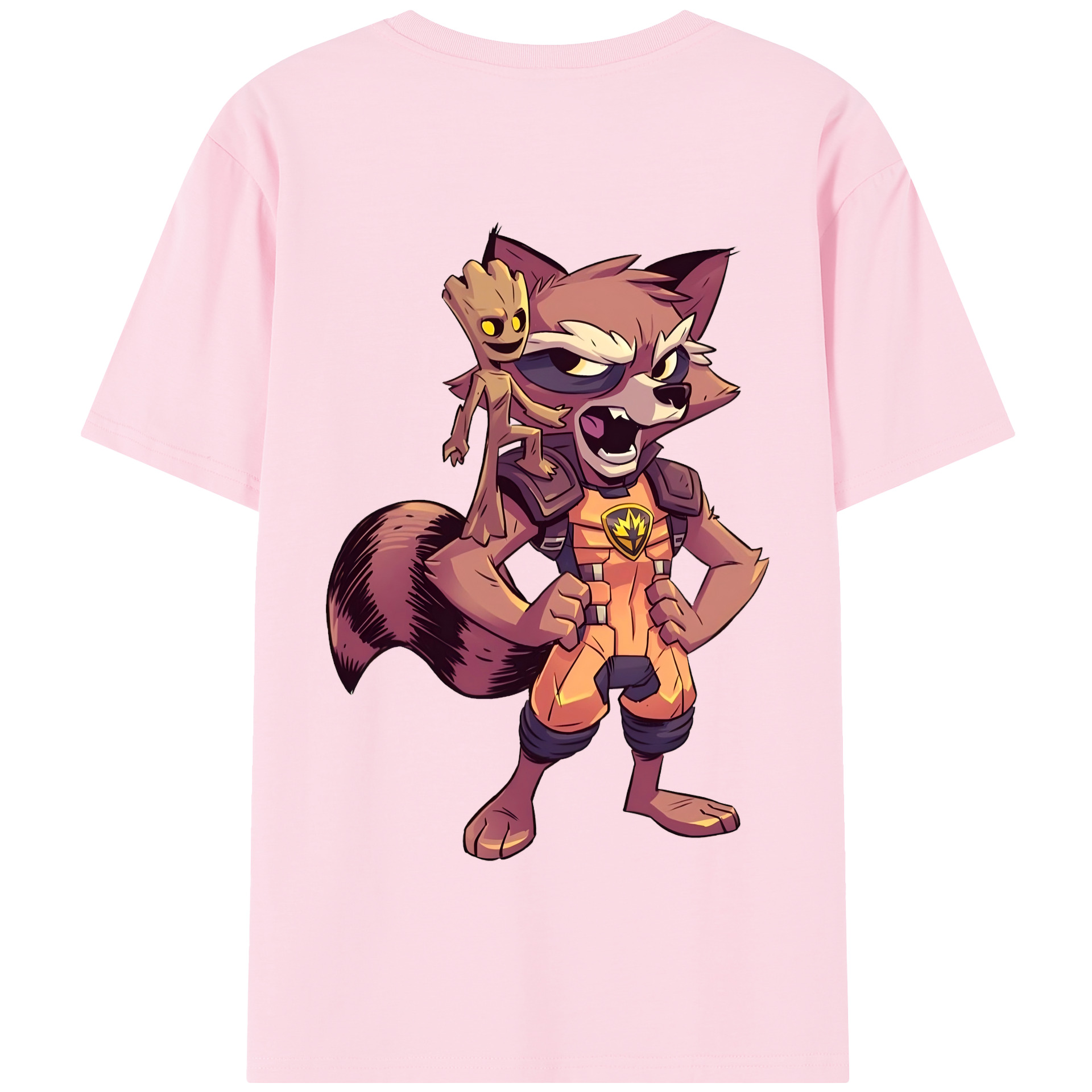 （画像用） アベンジャーズ The Avengers 綿100％半袖Tシャツ（背面プリント）