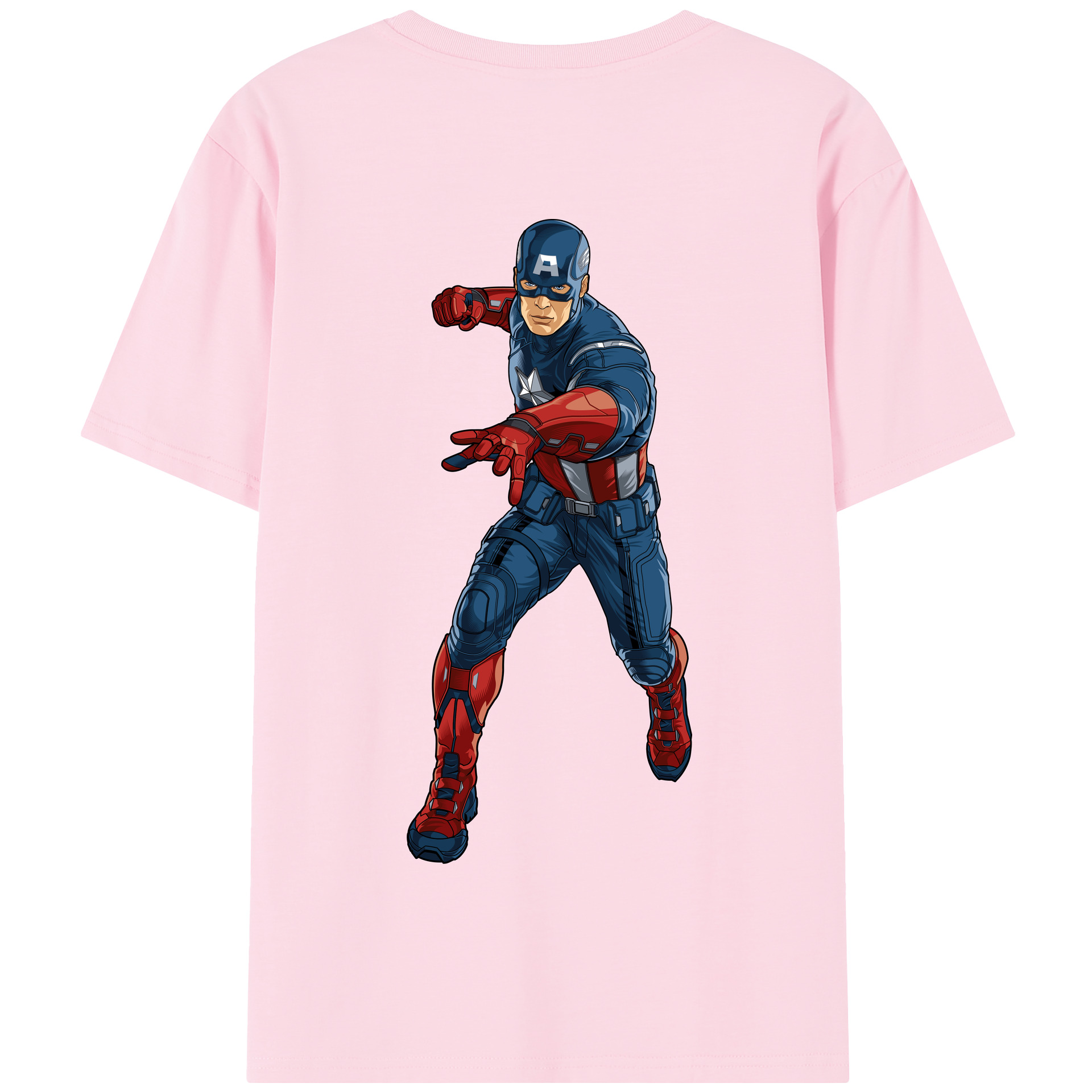 （画像用） アベンジャーズ The Avengers 綿100％半袖Tシャツ（背面プリント）