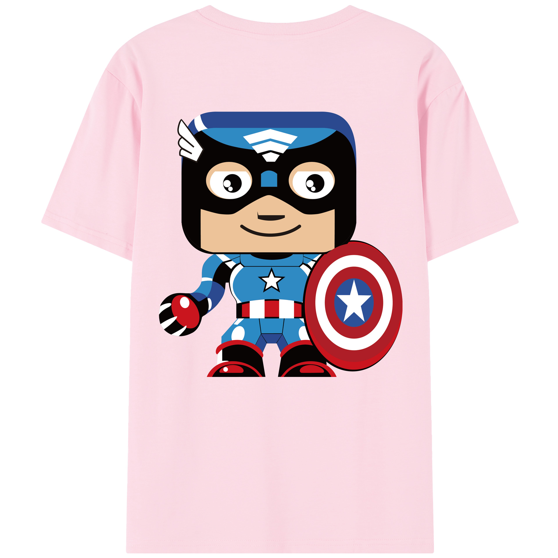 （画像用） アベンジャーズ The Avengers 綿100％半袖Tシャツ（背面プリント）