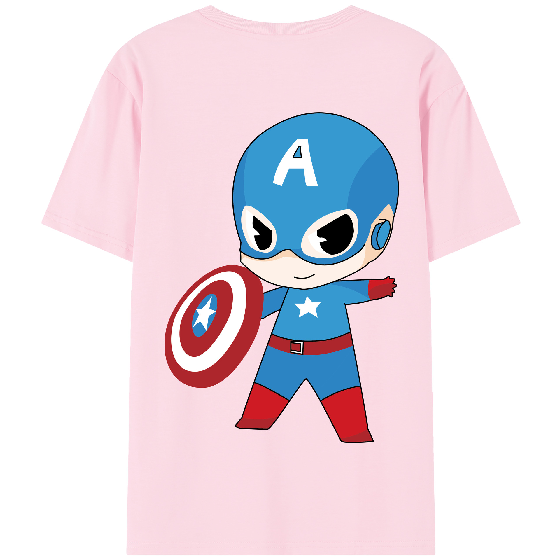（画像用） アベンジャーズ The Avengers 綿100％半袖Tシャツ（背面プリント）