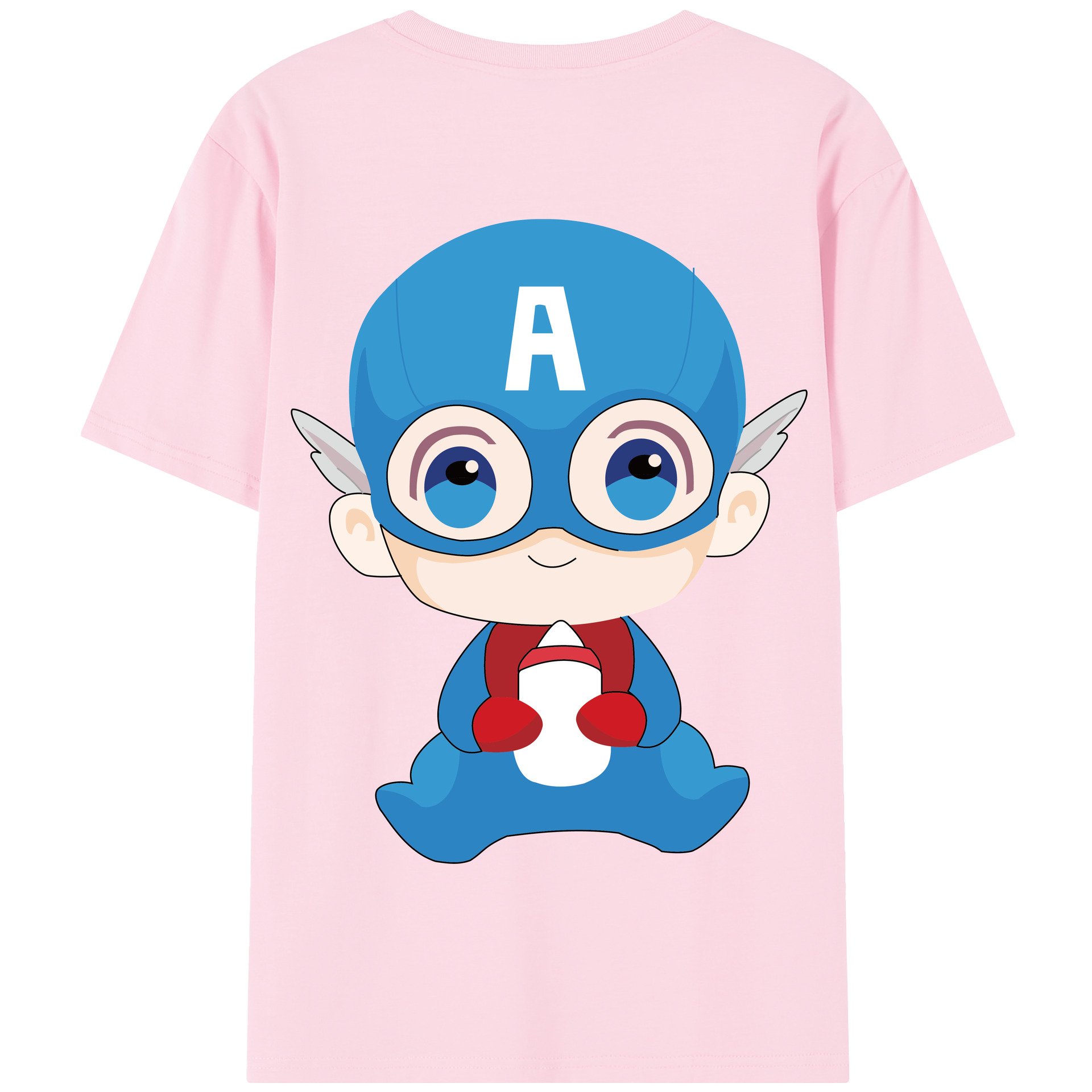 （画像用） アベンジャーズ The Avengers 綿100％半袖Tシャツ（背面プリント）