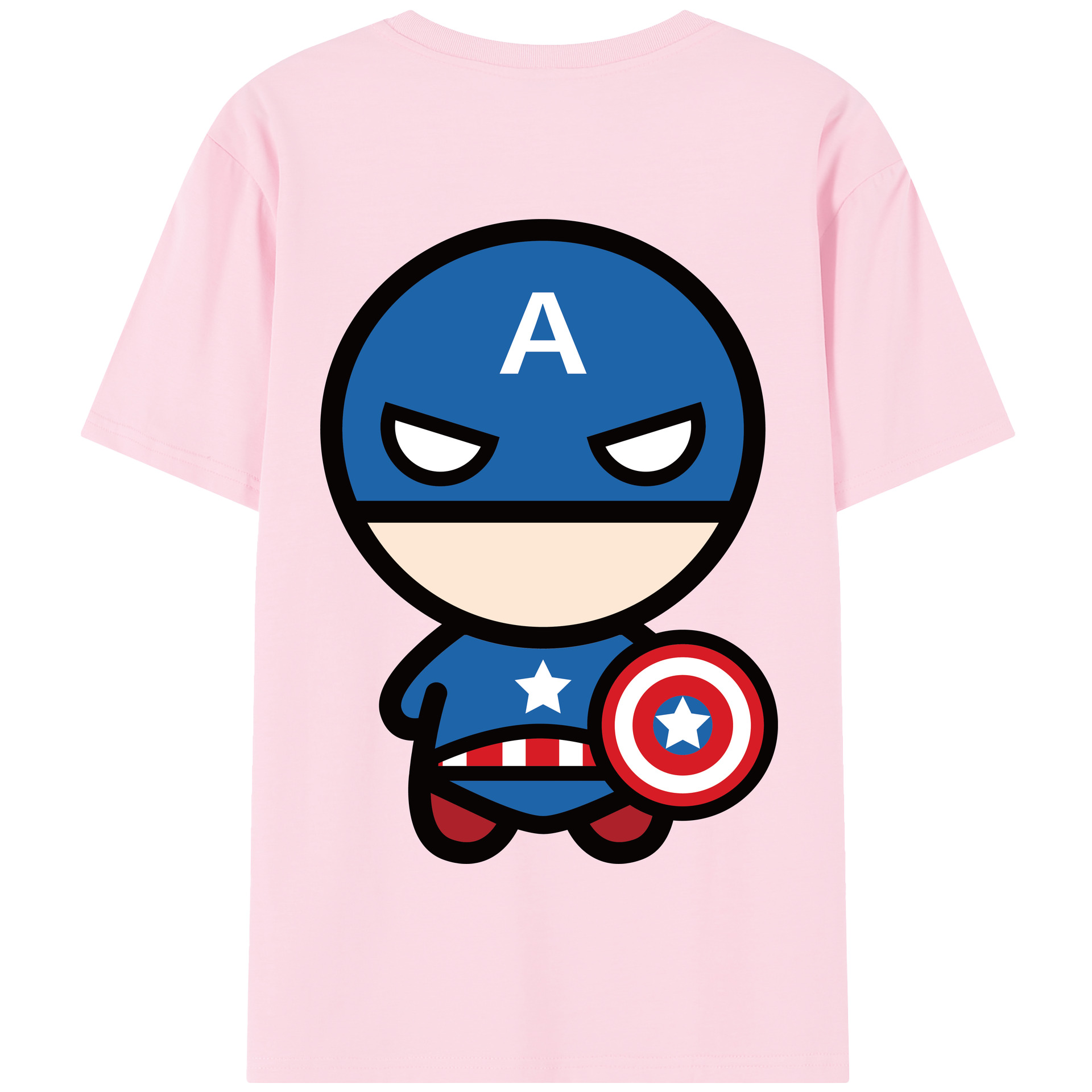 （画像用） アベンジャーズ The Avengers 綿100％半袖Tシャツ（背面プリント）