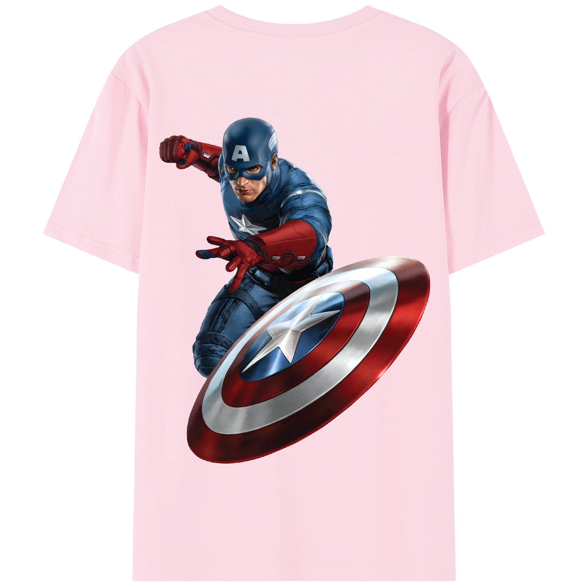 （画像用） アベンジャーズ The Avengers 綿100％半袖Tシャツ（背面プリント）