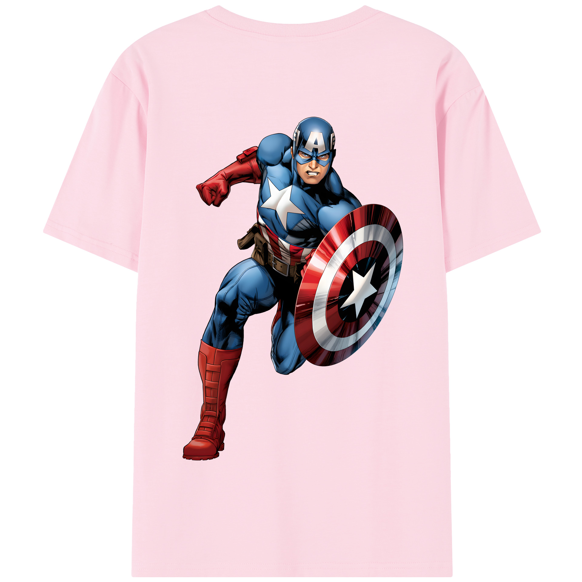（画像用） アベンジャーズ The Avengers 綿100％半袖Tシャツ（背面プリント）