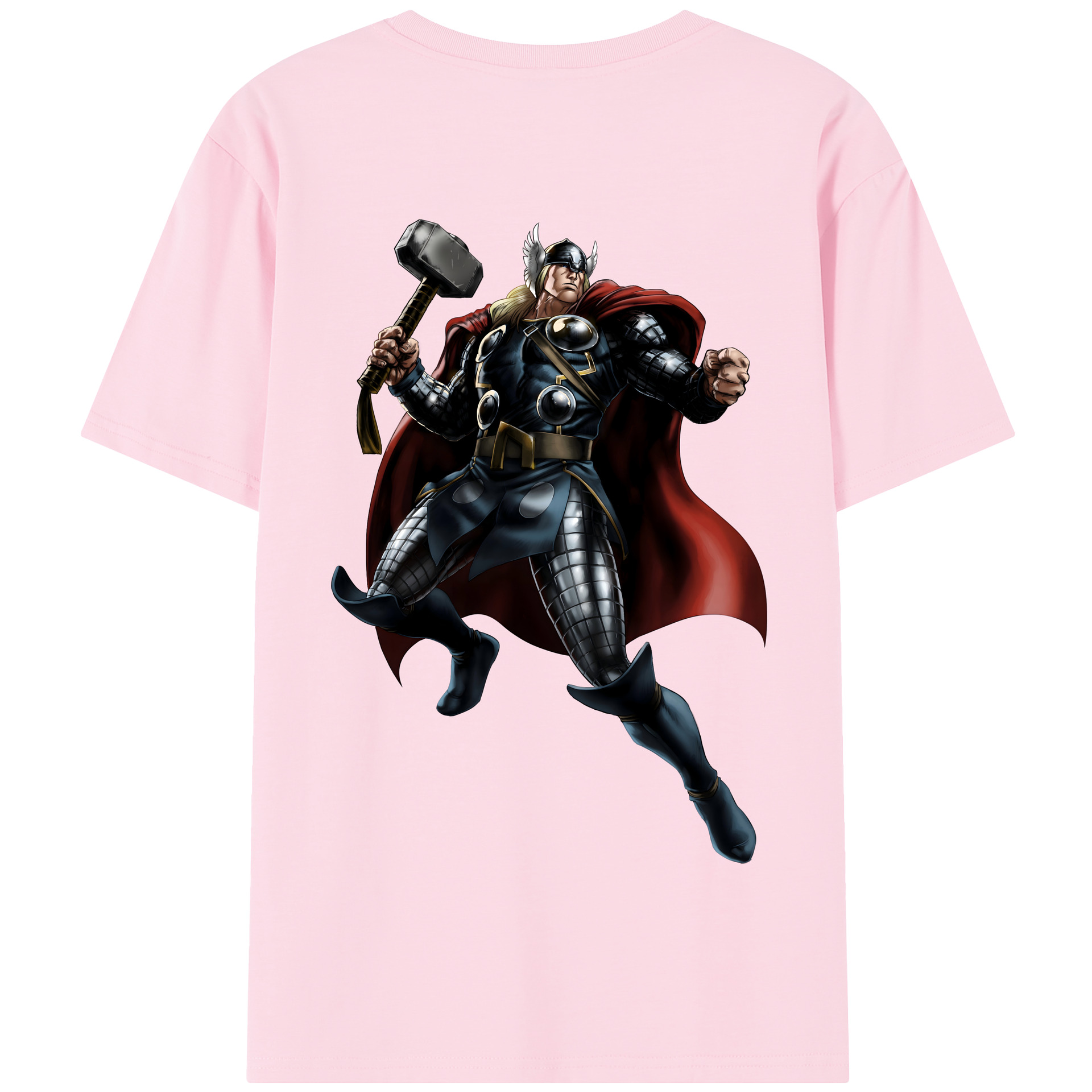 （画像用） アベンジャーズ The Avengers 綿100％半袖Tシャツ（背面プリント）