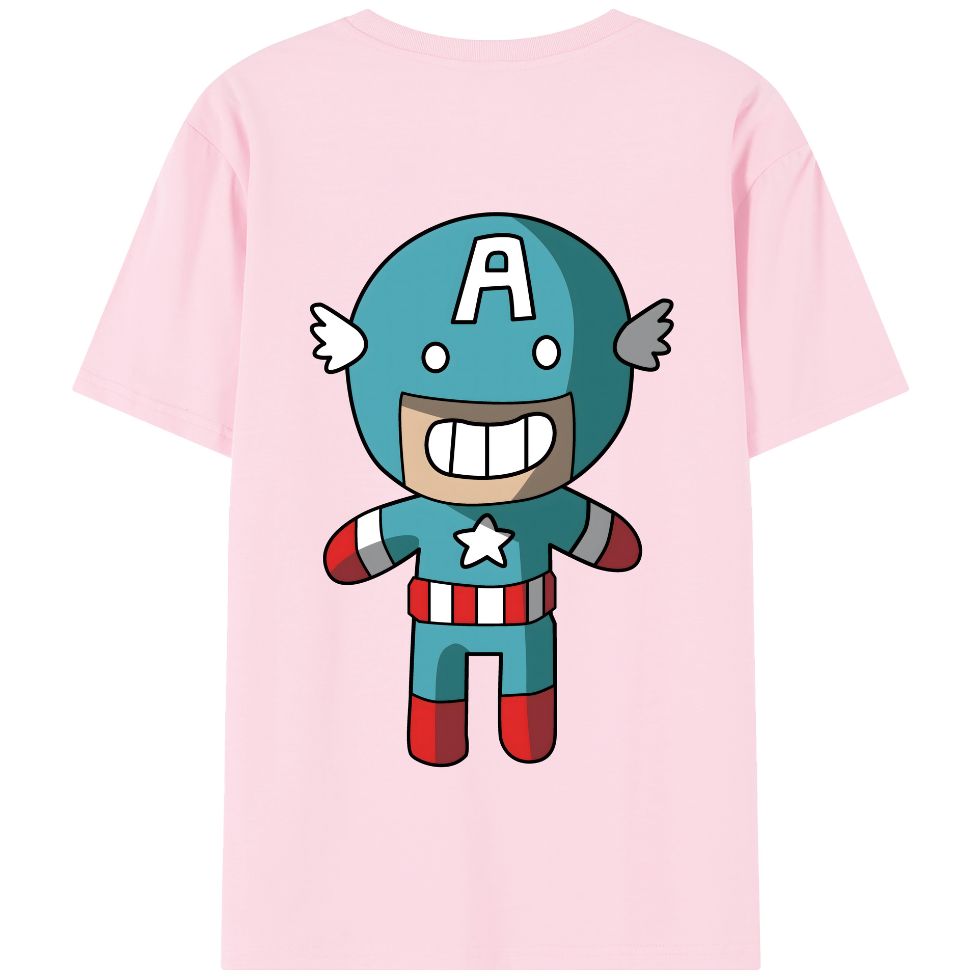 （画像用） アベンジャーズ The Avengers 綿100％半袖Tシャツ（背面プリント）